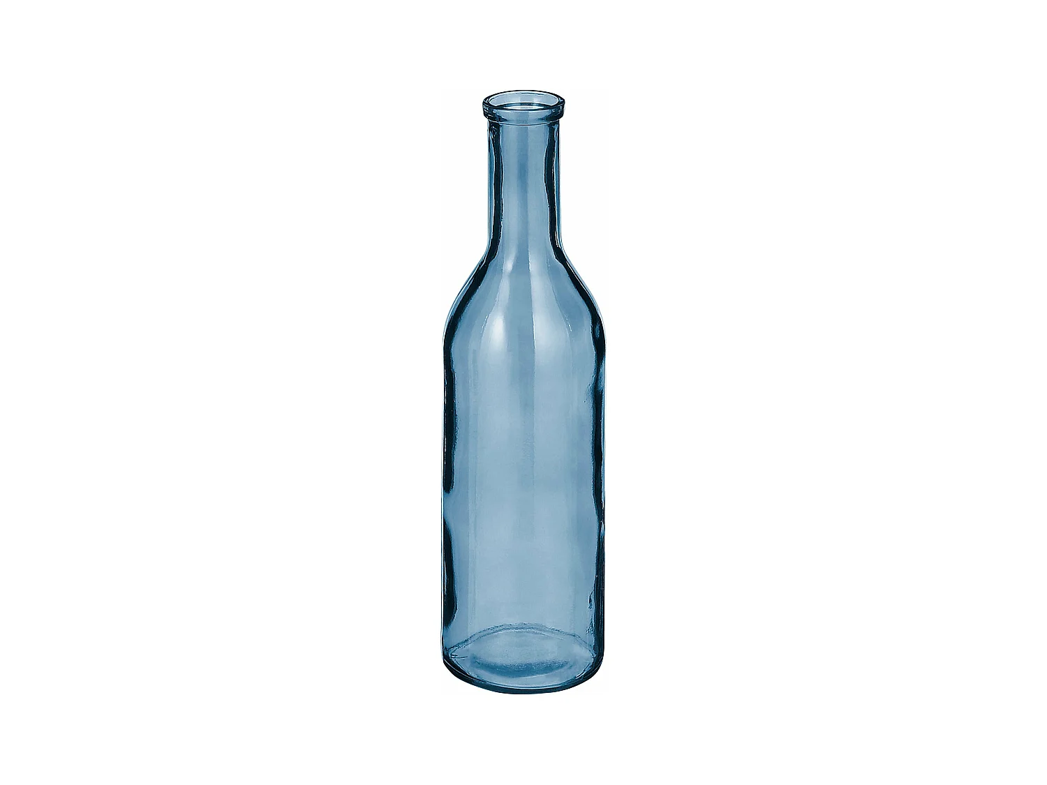 Decoratieve fles van gerecycled glas - Ø15 x 50 - Lichtblauw - RIOJA