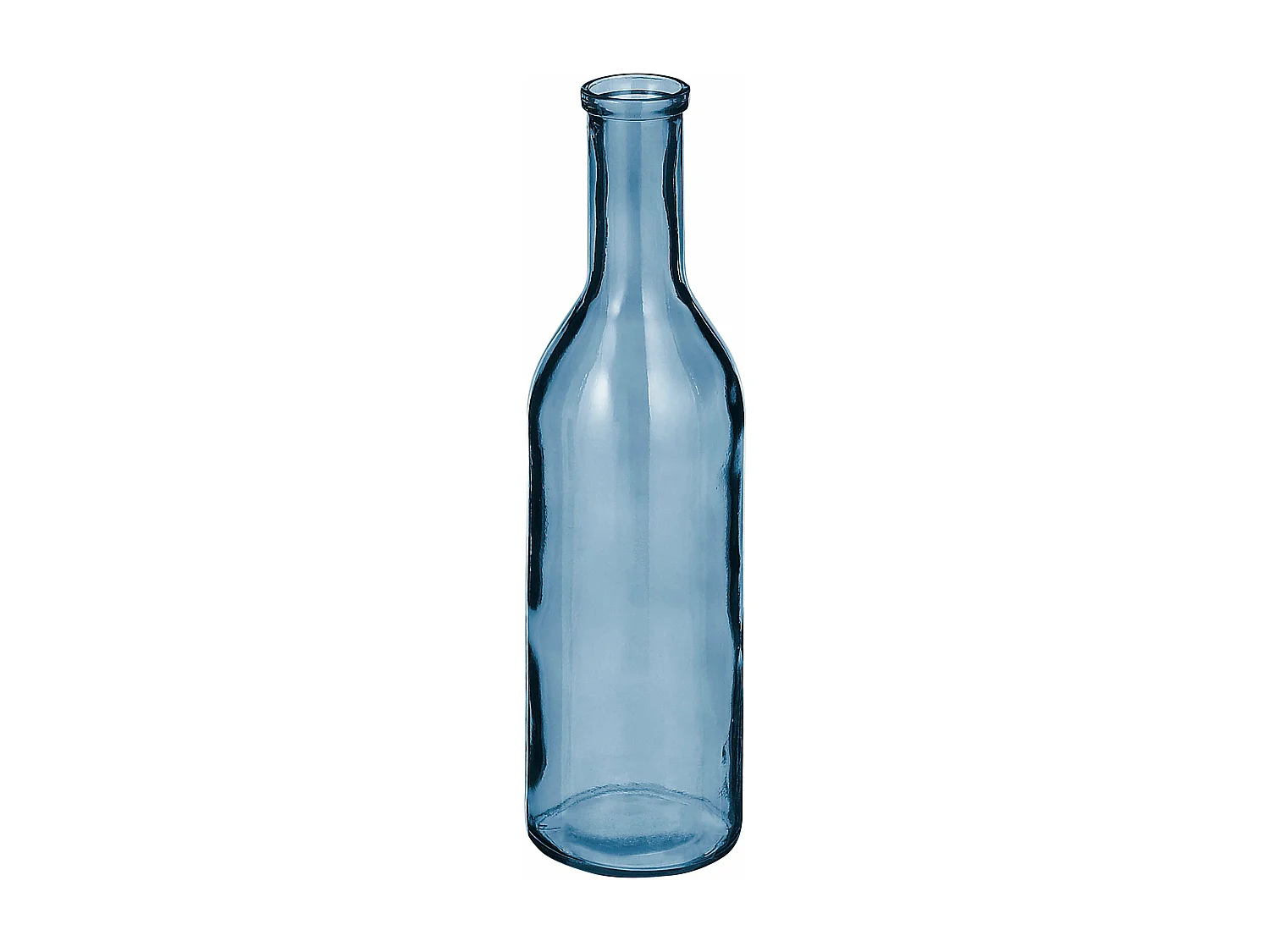 Decoratieve fles van gerecycled glas - Ø15 x 50 - Lichtblauw - RIOJA