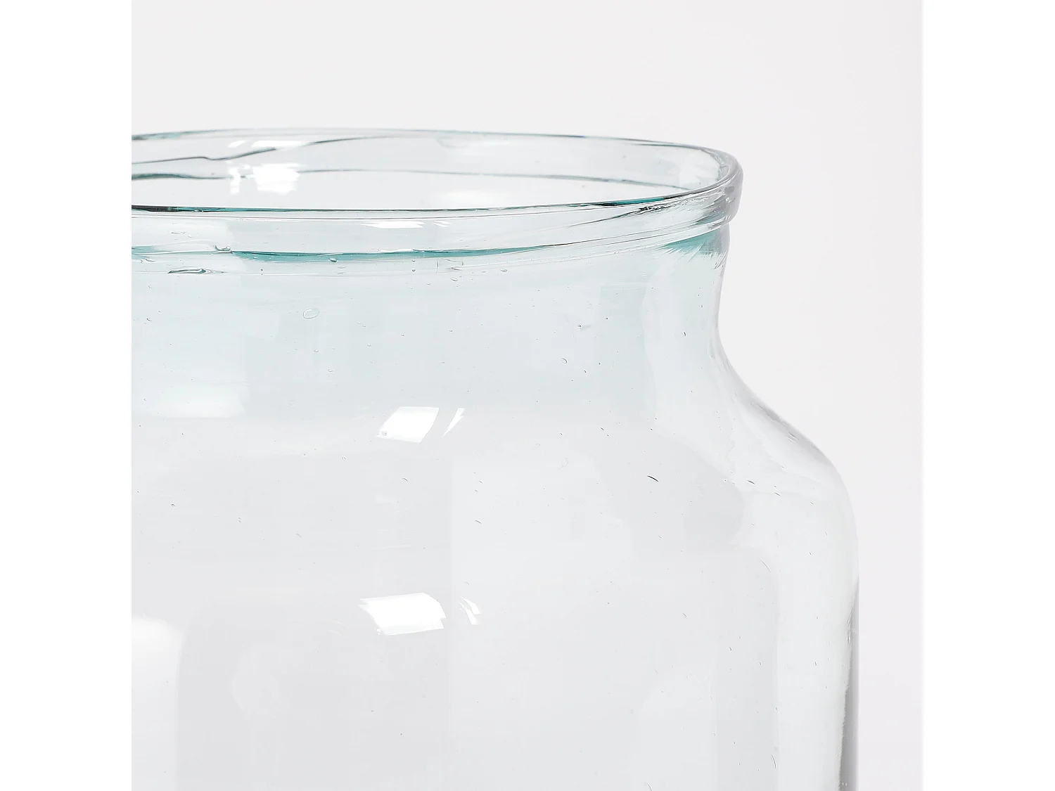 Vase en verre recyclé - 42 x Ø29 - Transparent - VIENNE