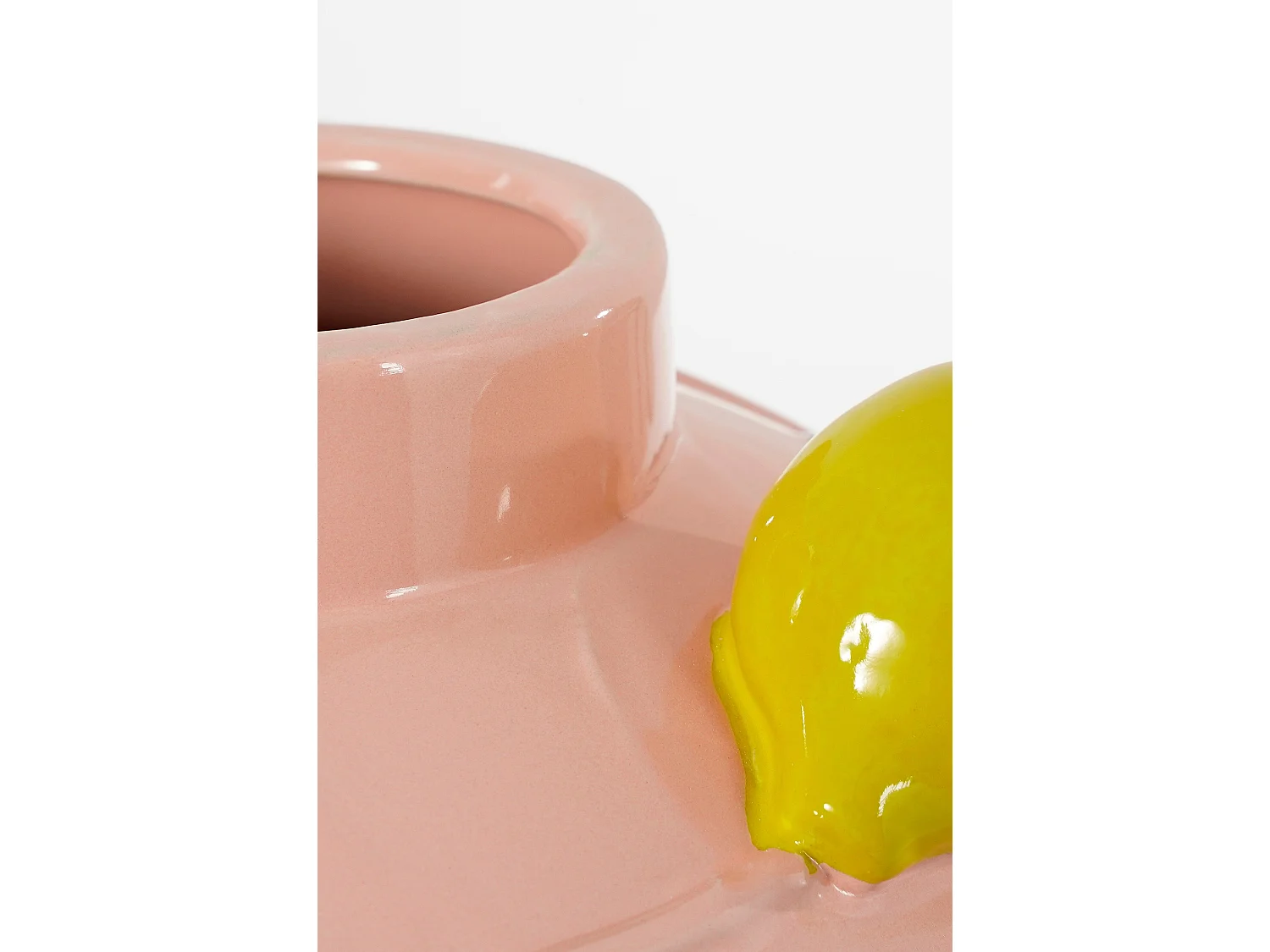Vase en céramique - 37.5 x Ø35 - Rose clair - MELIKA