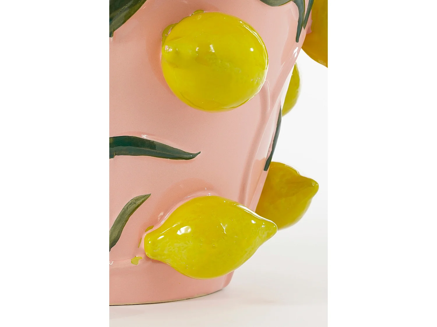 Vase en céramique - 37.5 x Ø35 - Rose clair - MELIKA