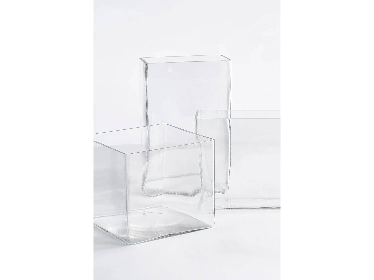 Vaas van glas - 20 x 10 x 30 - Transparant - BRITT