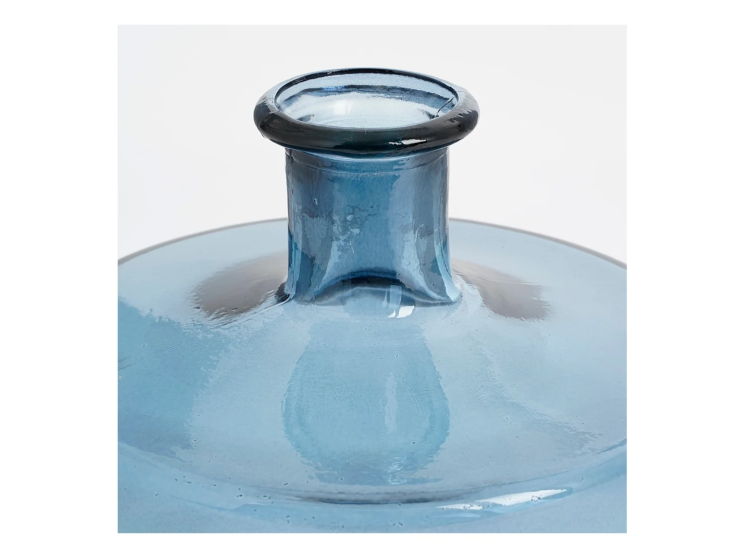 Bouteille décorative en verre recyclé - 26 x Ø21 - Bleu - GUAN