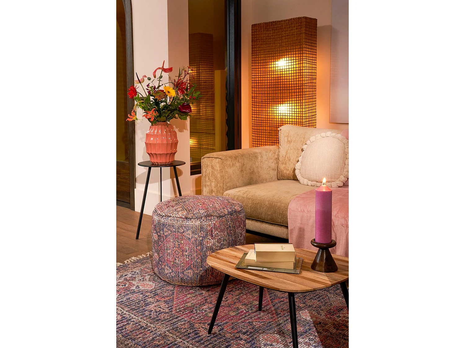 Vaso in  - 33 x Ø27 - Rosa - PIPPA