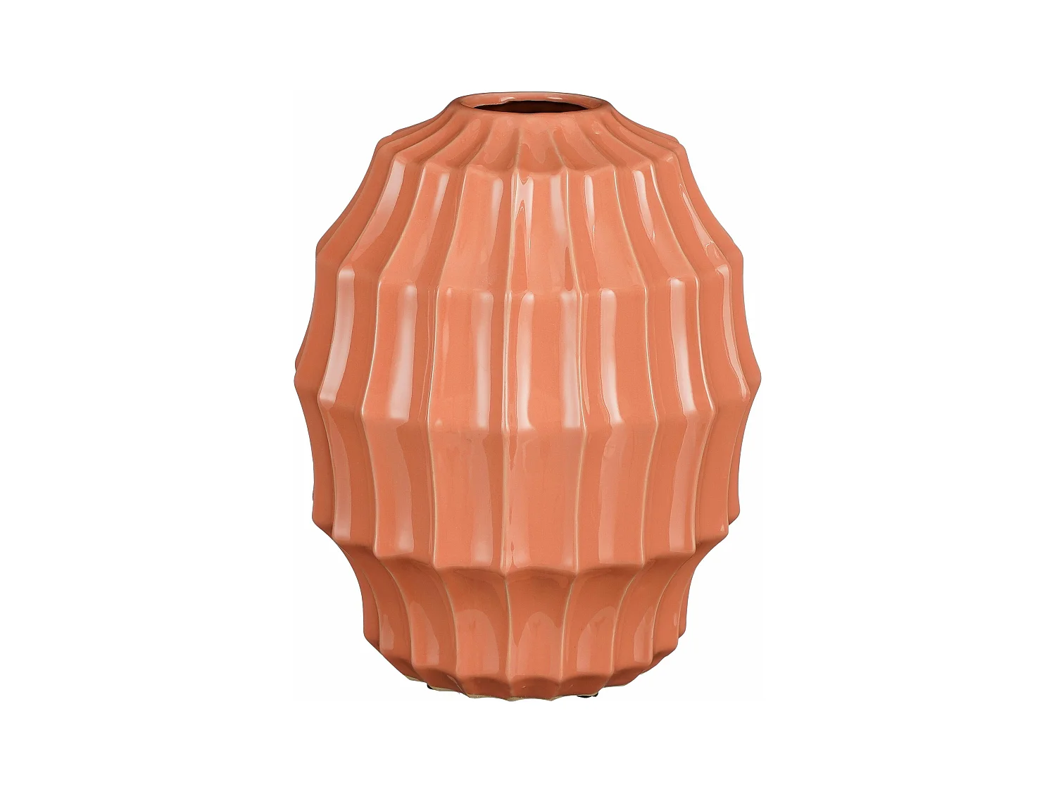 Vase en céramique - 33 x Ø27 - Rose - PIPPA