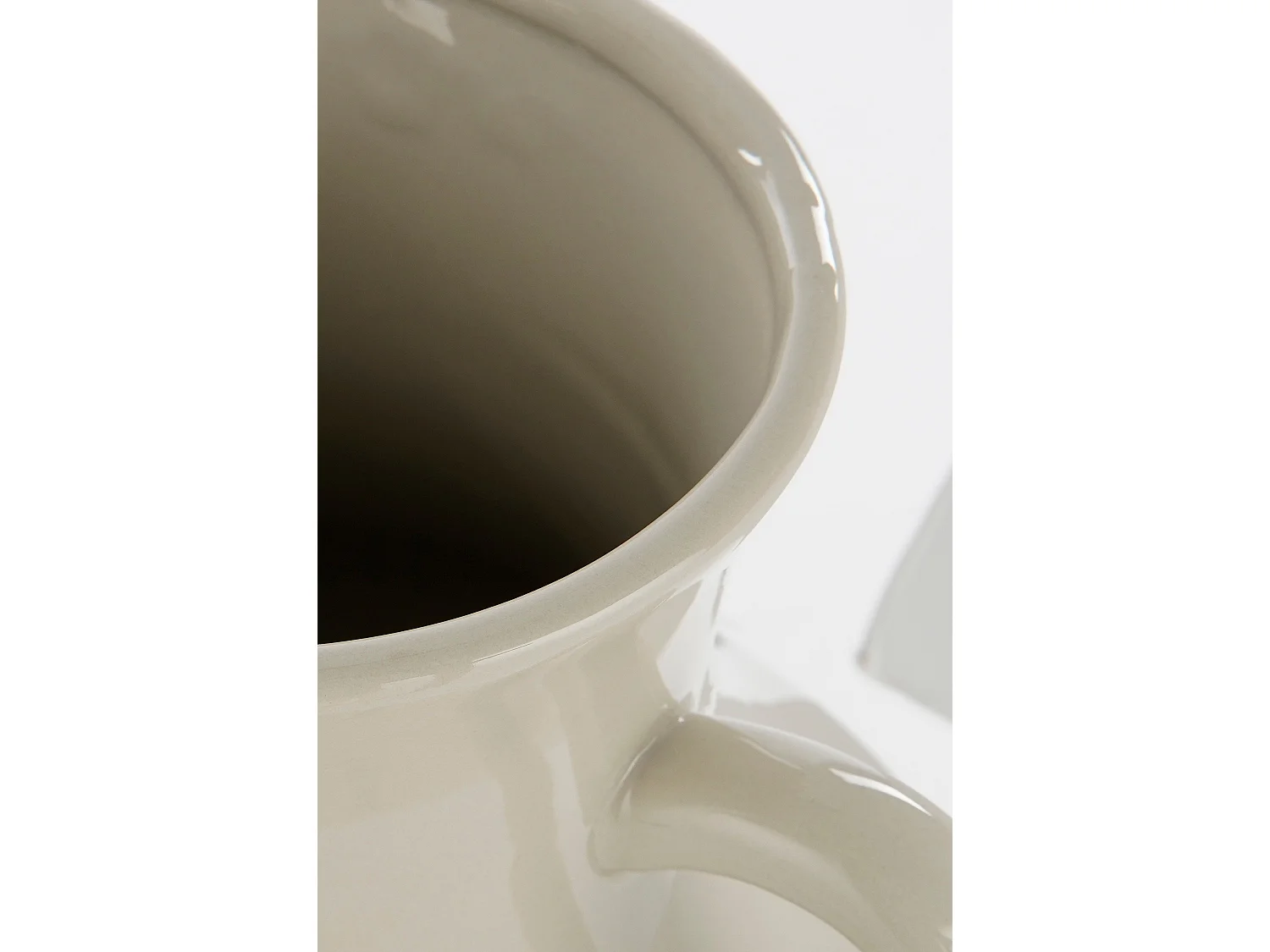 Vase en céramique - 33 x Ø26 - Blanc cassé - MARIAN