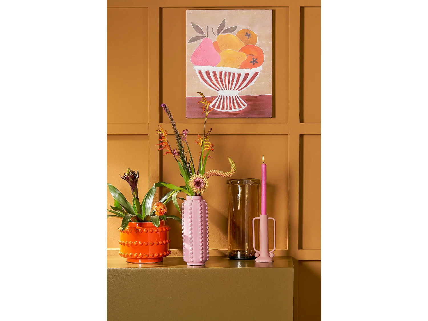 Vaso in  - 30 x Ø11 - Rosa - BOAZ