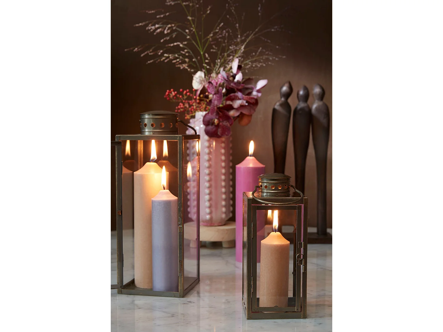 Vaso in  - 30 x Ø11 - Rosa - BOAZ