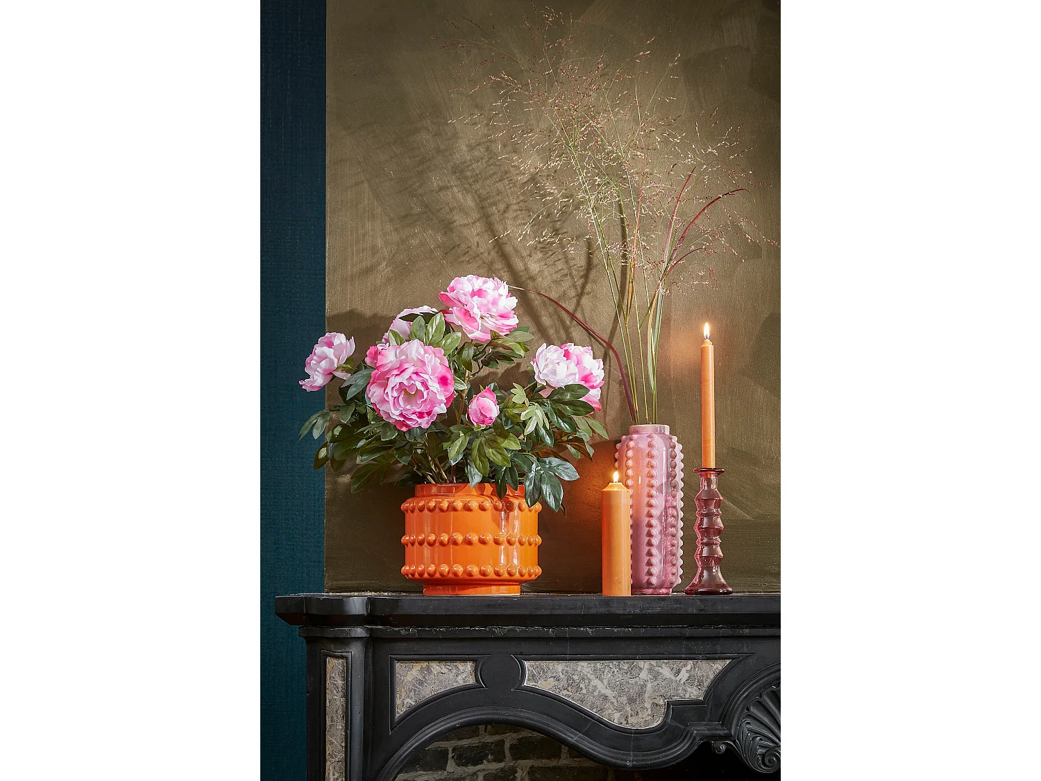 Vaso in  - 30 x Ø11 - Rosa - BOAZ