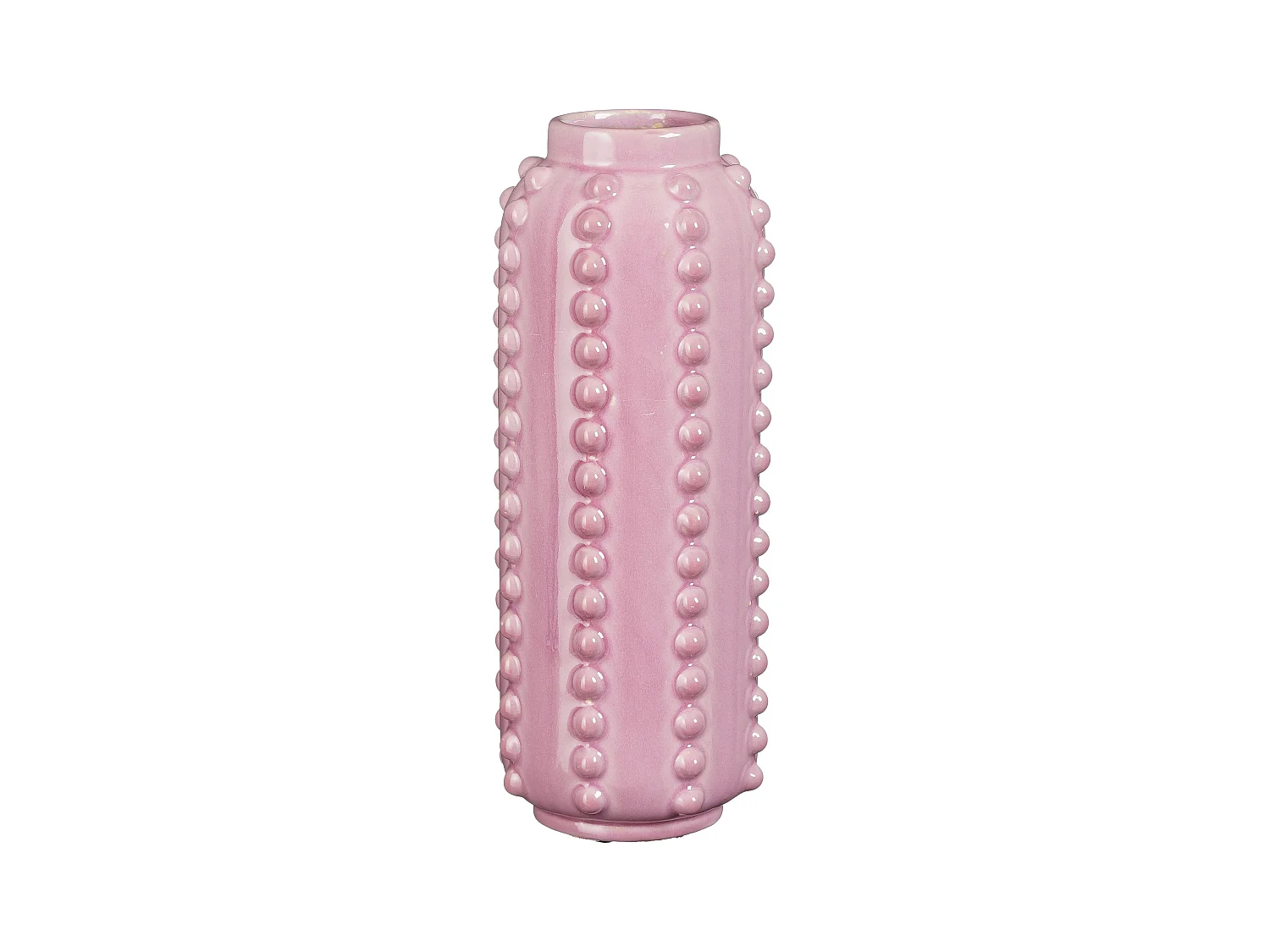 Vaas van keramiek - 30 x Ø11 - Roze - BOAZ