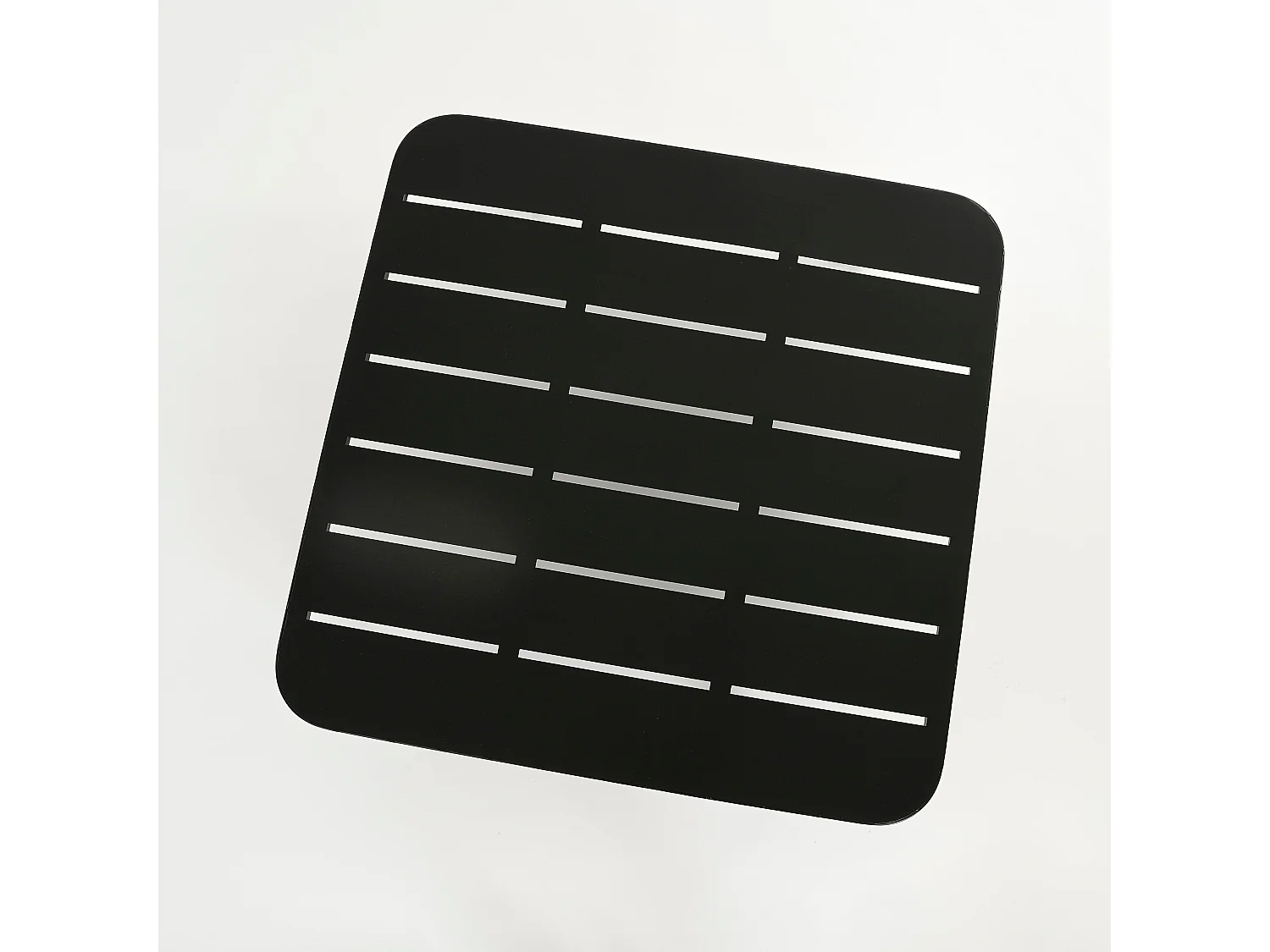 Gartentisch aus Eisen - 80 x 80 x 23 - Schwarz - CELO