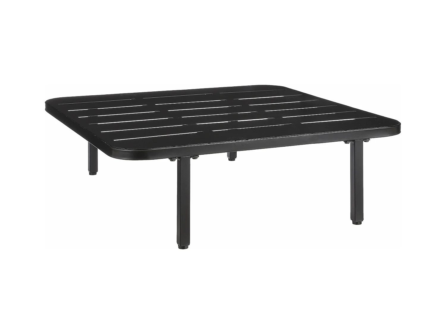 Tumbona de jardín de Metal - 80 x 80 x 23 - Negro - CELO