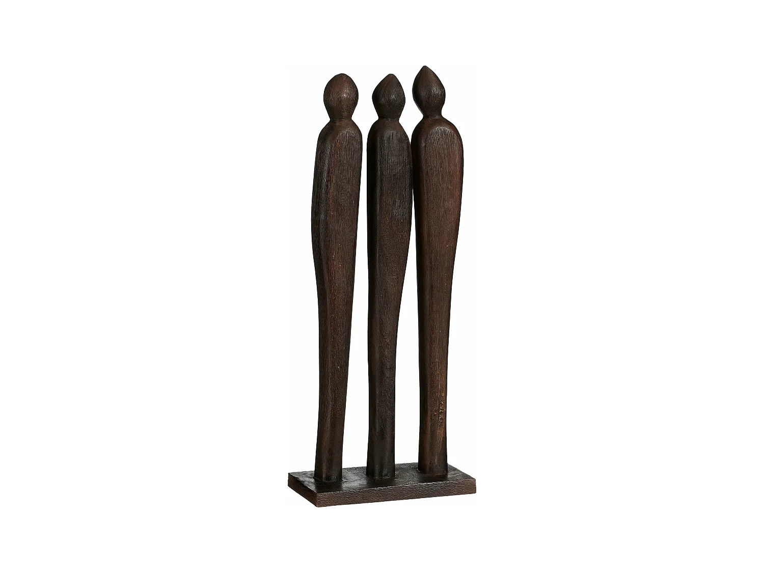 Sculpture en bois de manguier - 18 x 46 - Marron - PEGARA