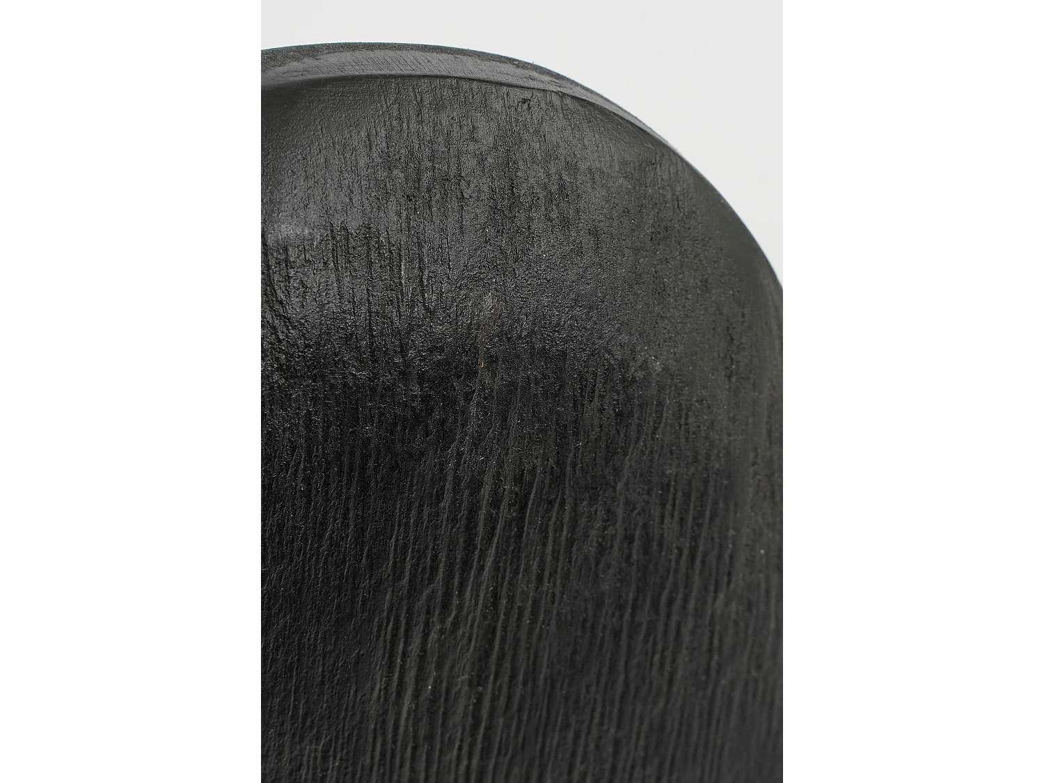 Sculpture en bois de manguier et métal - 16.5 x 37.5 - Noir - PASTINA