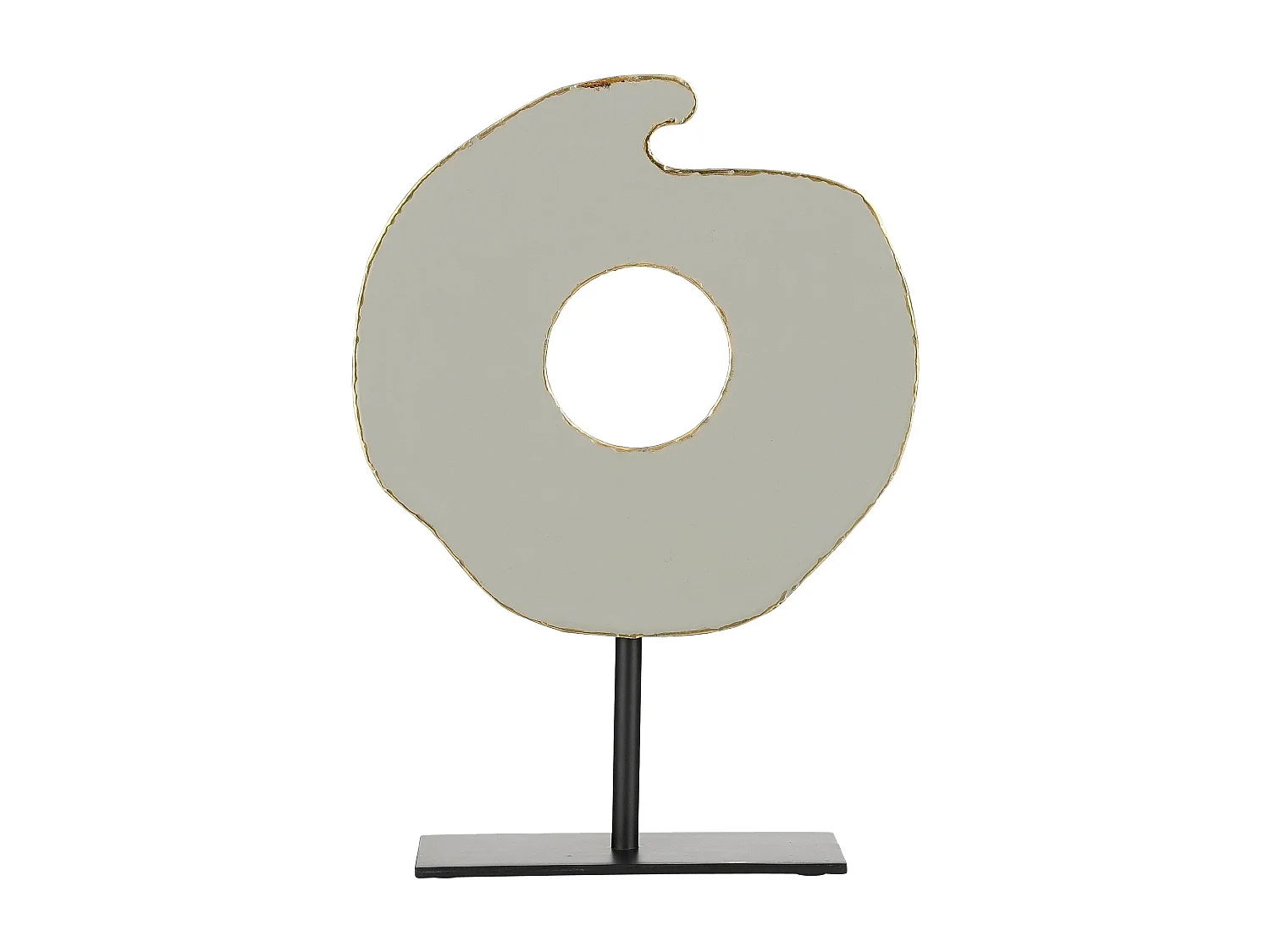 Sculpture en métal - 26 x 10 x 37 - Gris -