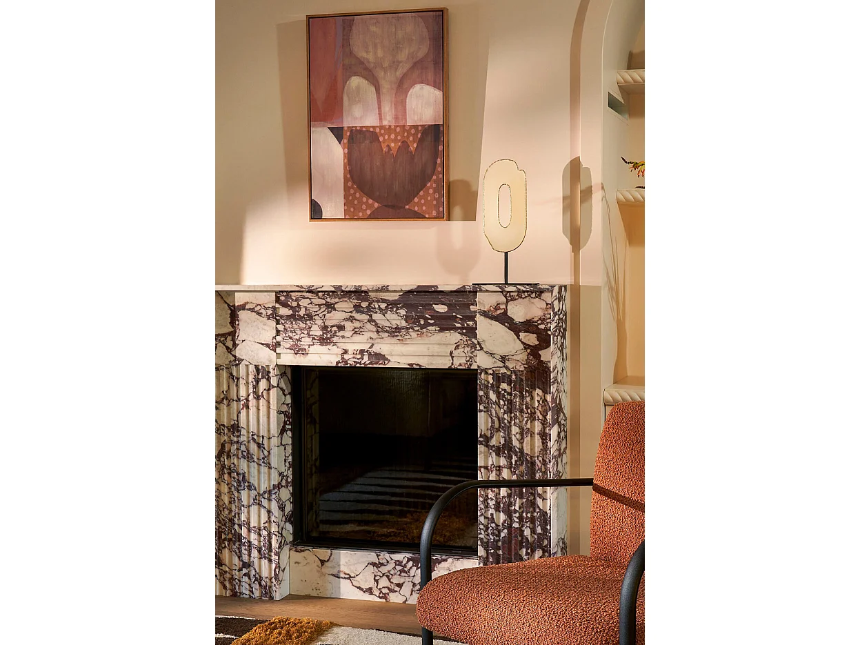 Sculpture en métal - 20 x 10 x 40 - Crème -