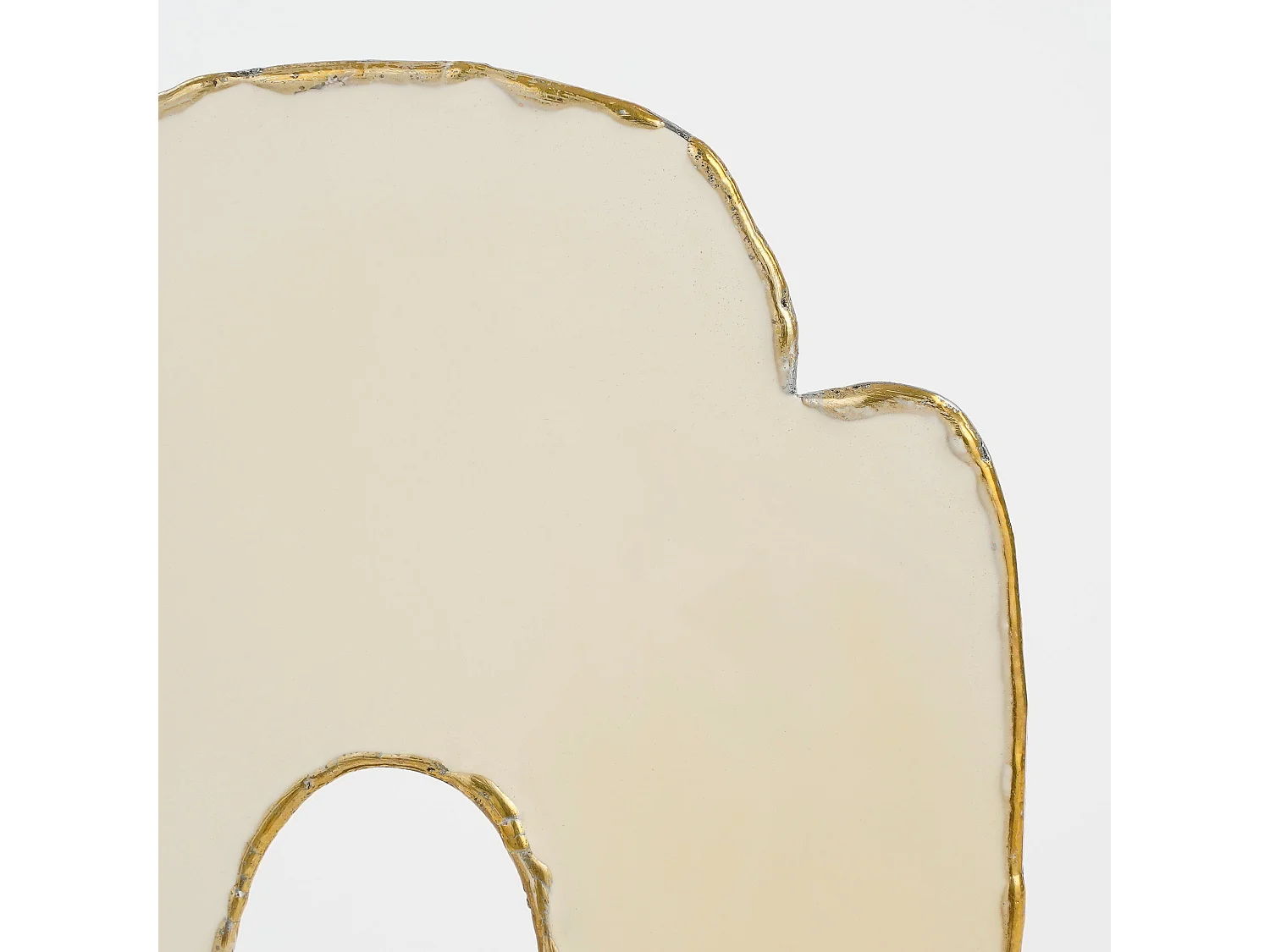 Sculpture en métal - 20 x 10 x 40 - Crème -