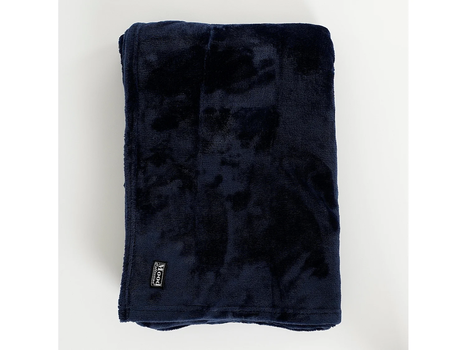 Plaid  en polyester - 180 x 130 - Bleu foncé - FAMKE