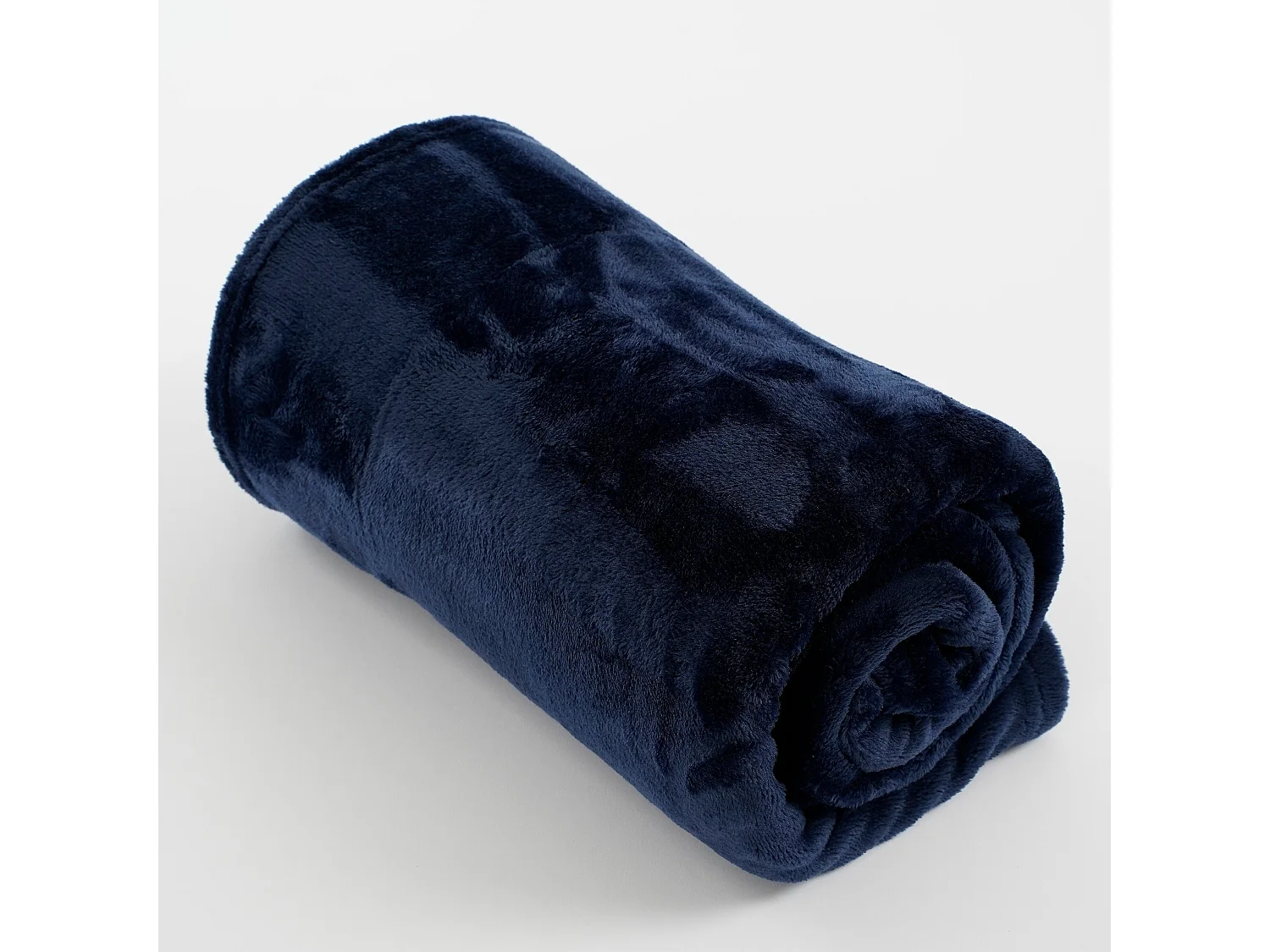 Plaid  en polyester - 180 x 130 - Bleu foncé - FAMKE