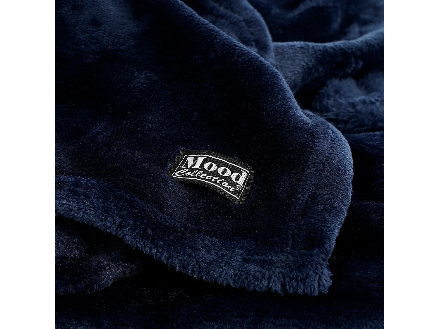 Plaid  en polyester - 180 x 130 - Bleu foncé - FAMKE