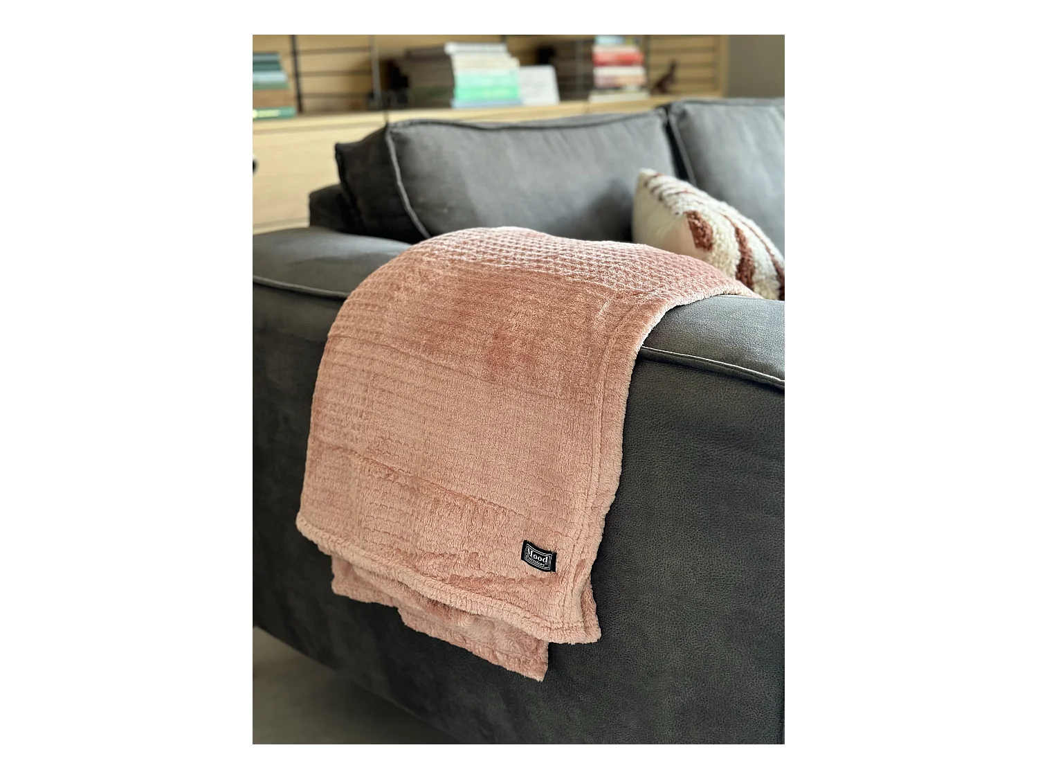 Plaid en polyester - 180 x 130 - Pêhe - JOANNE