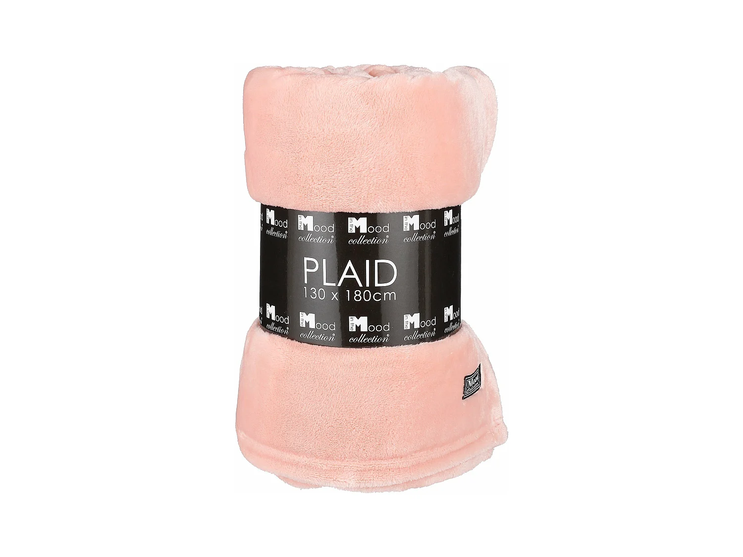 Plaid  en polyester - 180 x 130 - Pêche - FAMKE