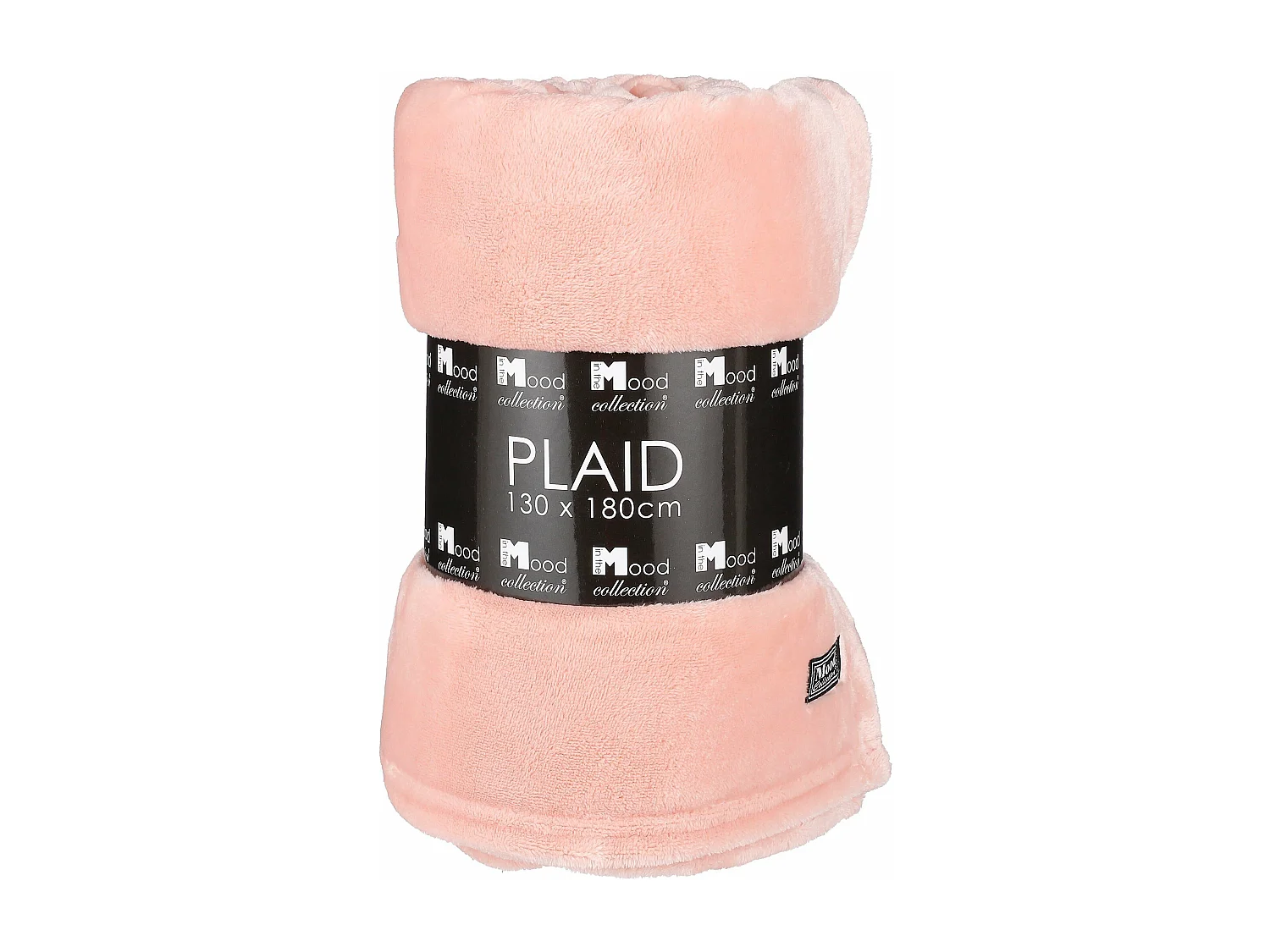 Plaid  en polyester - 180 x 130 - Pêche - FAMKE