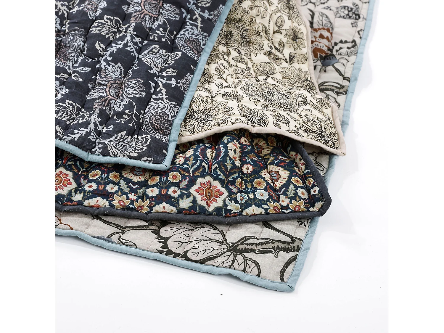 Kuscheldecke aus Baumwolle - 150 x 130 - Schwarz -