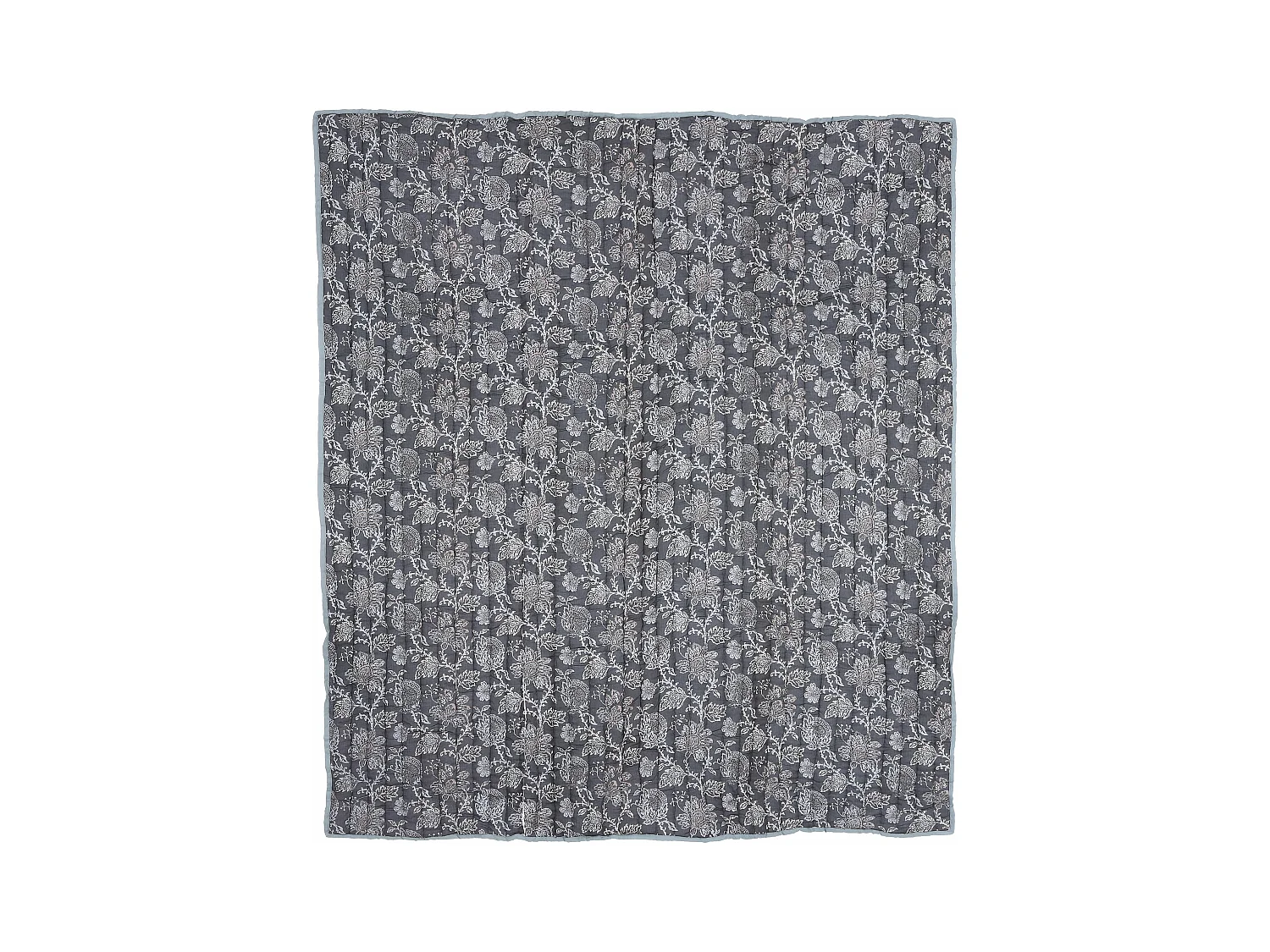 Plaid van katoen - 150 x 130 - Zwart -