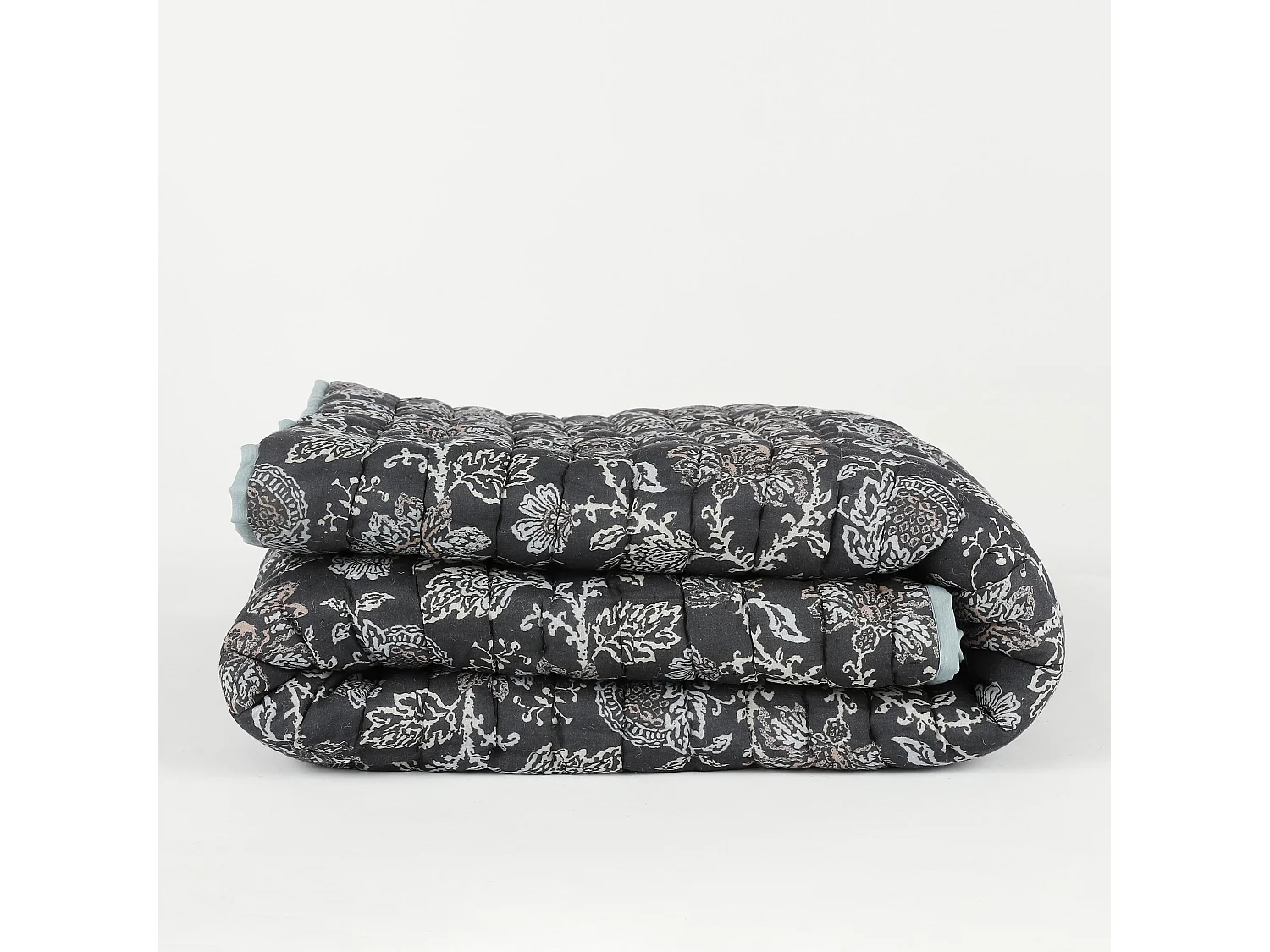 Plaid van katoen - 150 x 130 - Zwart -