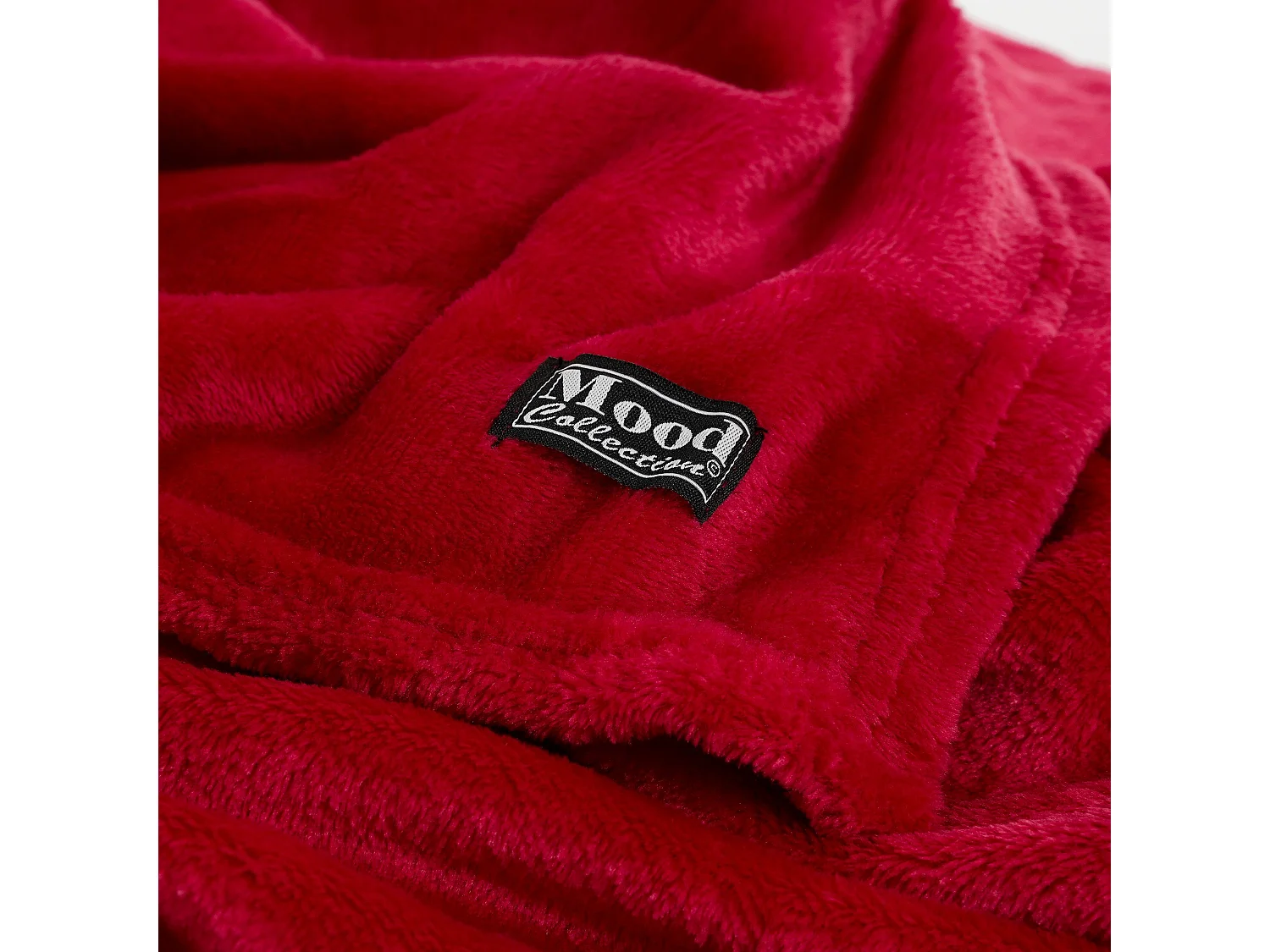 Plaid  en polyester - 180 x 130 - Rouge - FAMKE