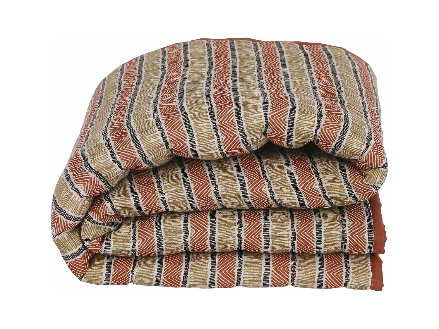 Plaid van katoen - 150 x 130 - Oranje - MOLLY