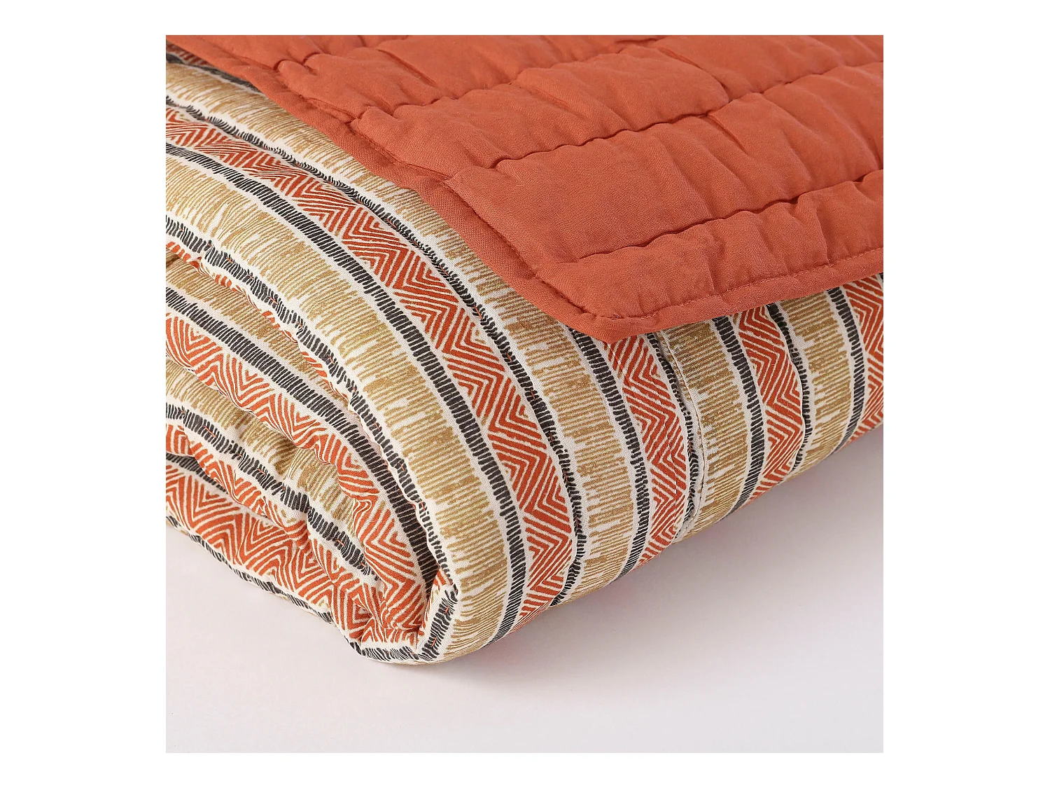 Plaid van katoen - 150 x 130 - Oranje - MOLLY