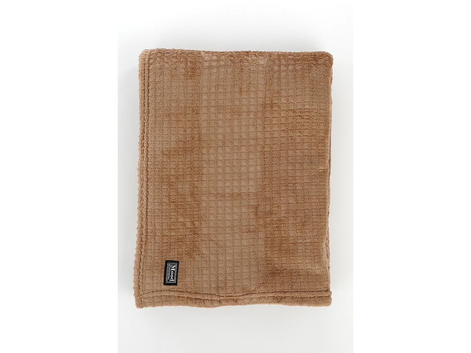 Plaid van polyester - 180 x 130 - Lichtbruin - JOANNE