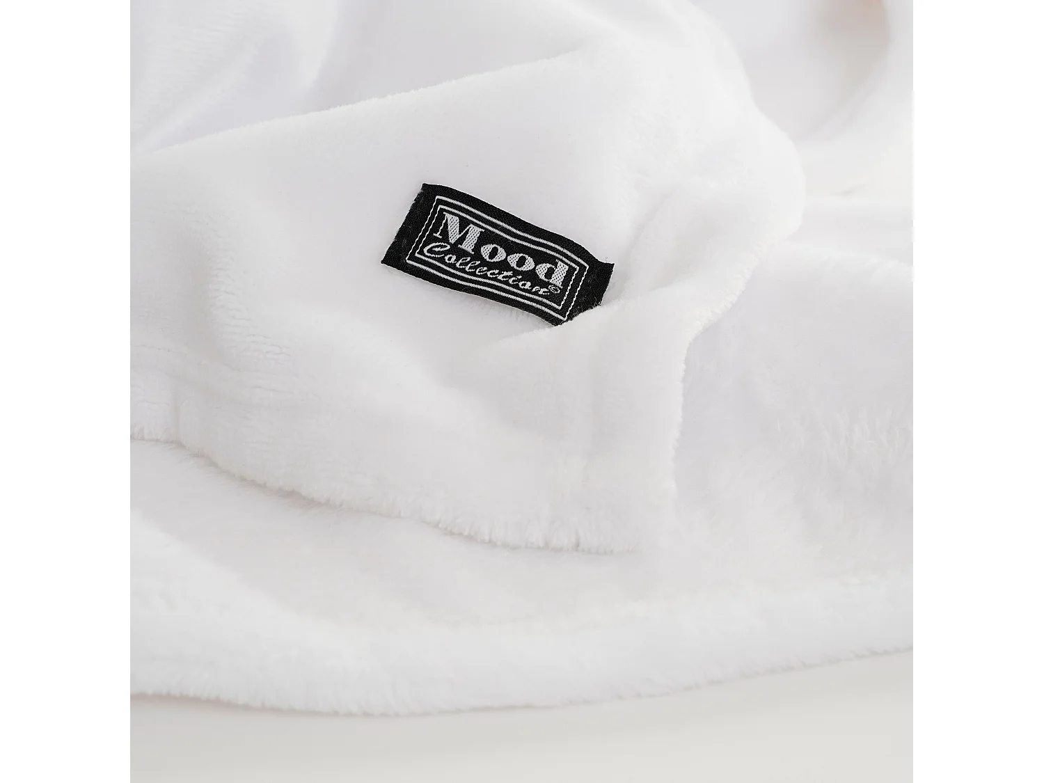 Plaid  en polyester - 180 x 130 - Blanc cassé - FAMKE