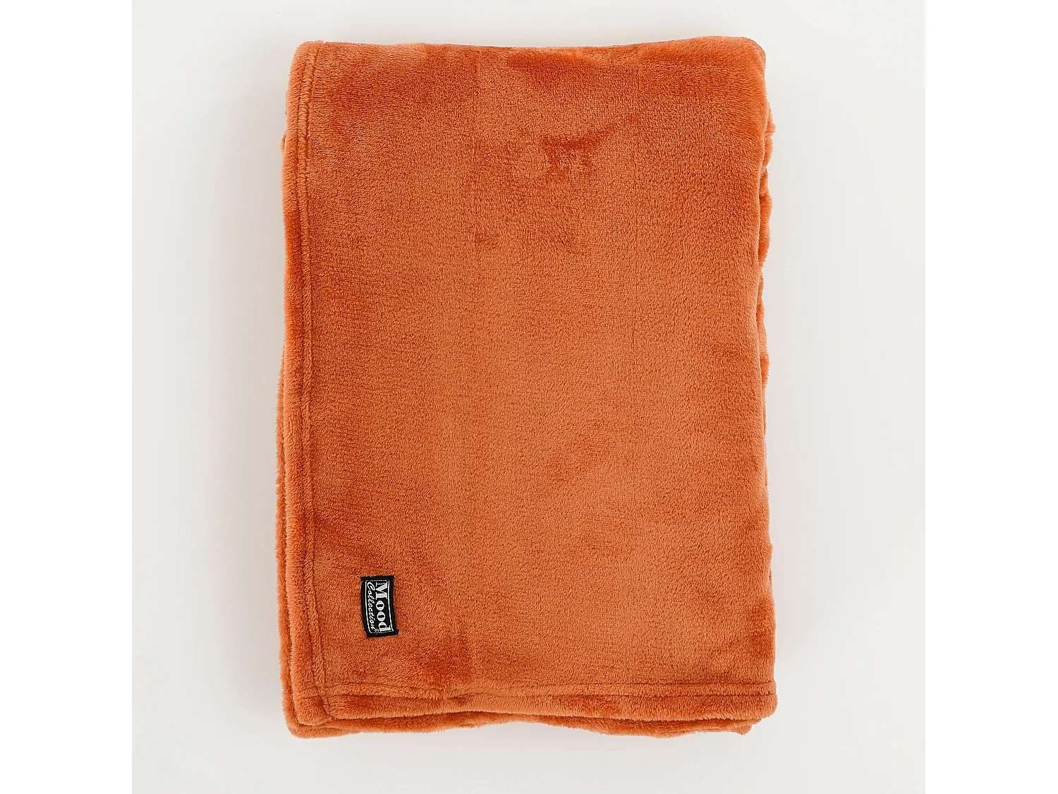 Plaid  en polyester - 180 x 130 - Terre cuite - FAMKE