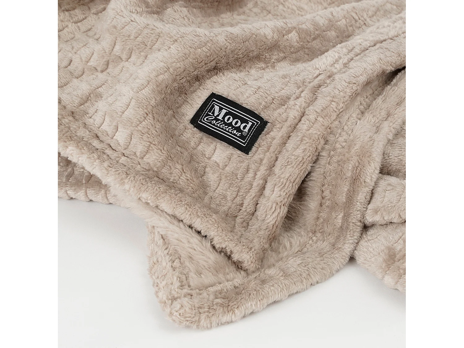 Plaid van polyester - 180 x 130 - Beige - JOANNE