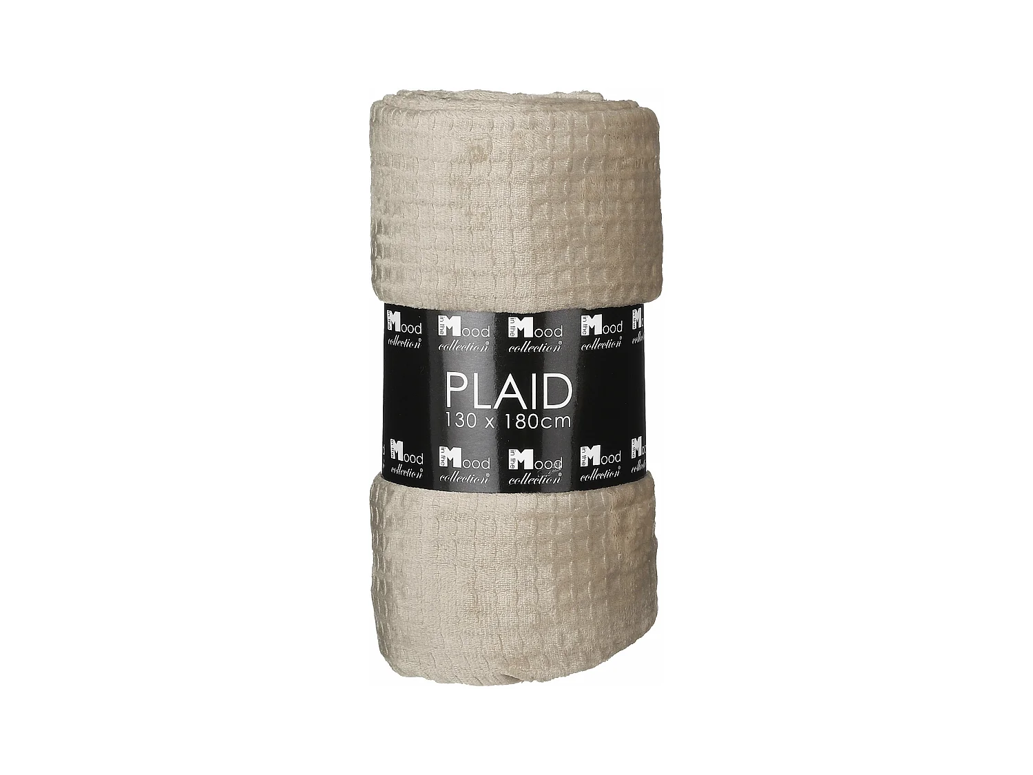 Plaid en polyester - 180 x 130 - Beige - JOANNE