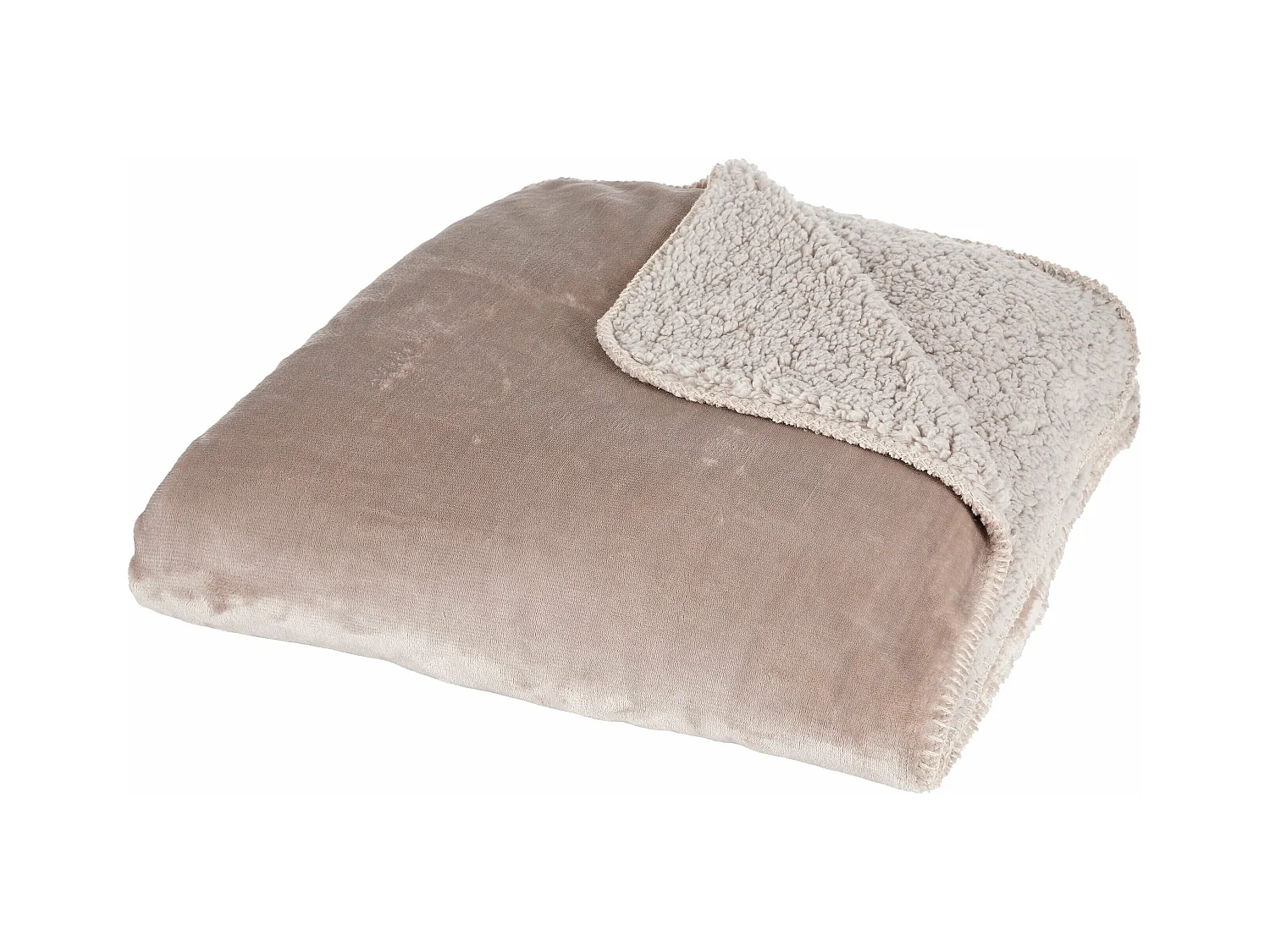 Plaid van polyester - 200 x 150 - Beige - MARDY