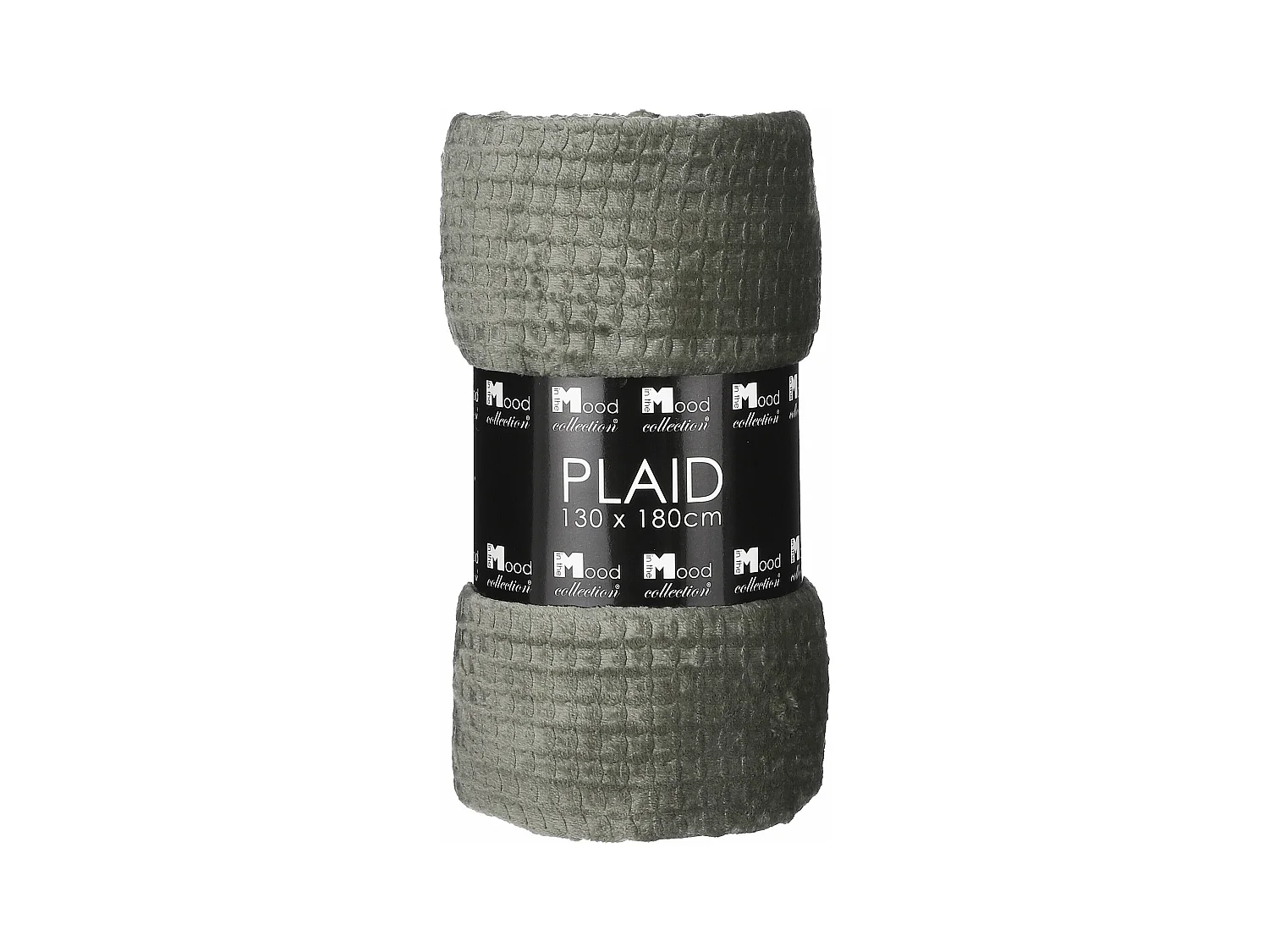 Plaid en polyester - 180 x 130 - Vert foncé - JOANNE