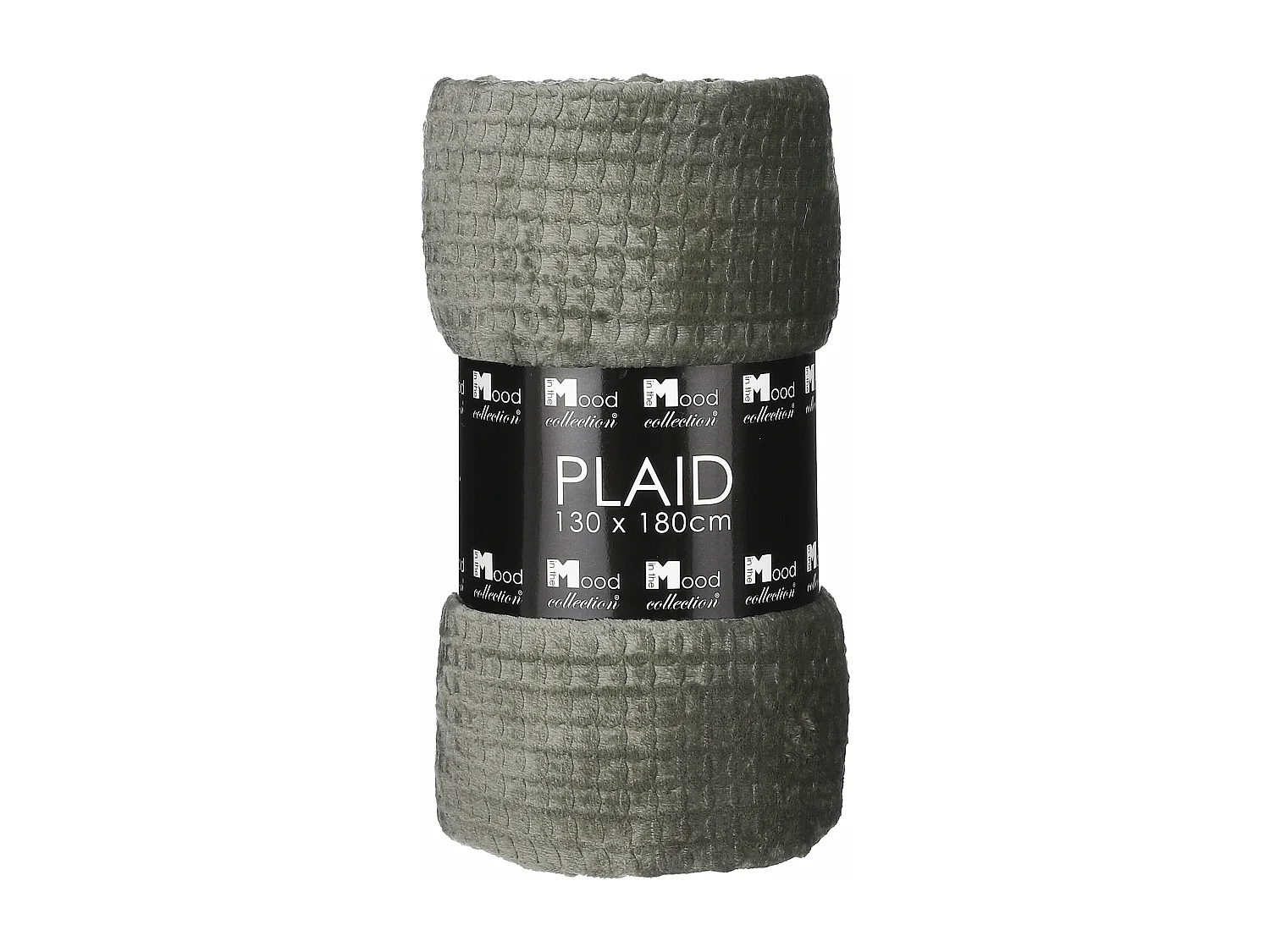 Plaid en polyester - 180 x 130 - Vert foncé - JOANNE