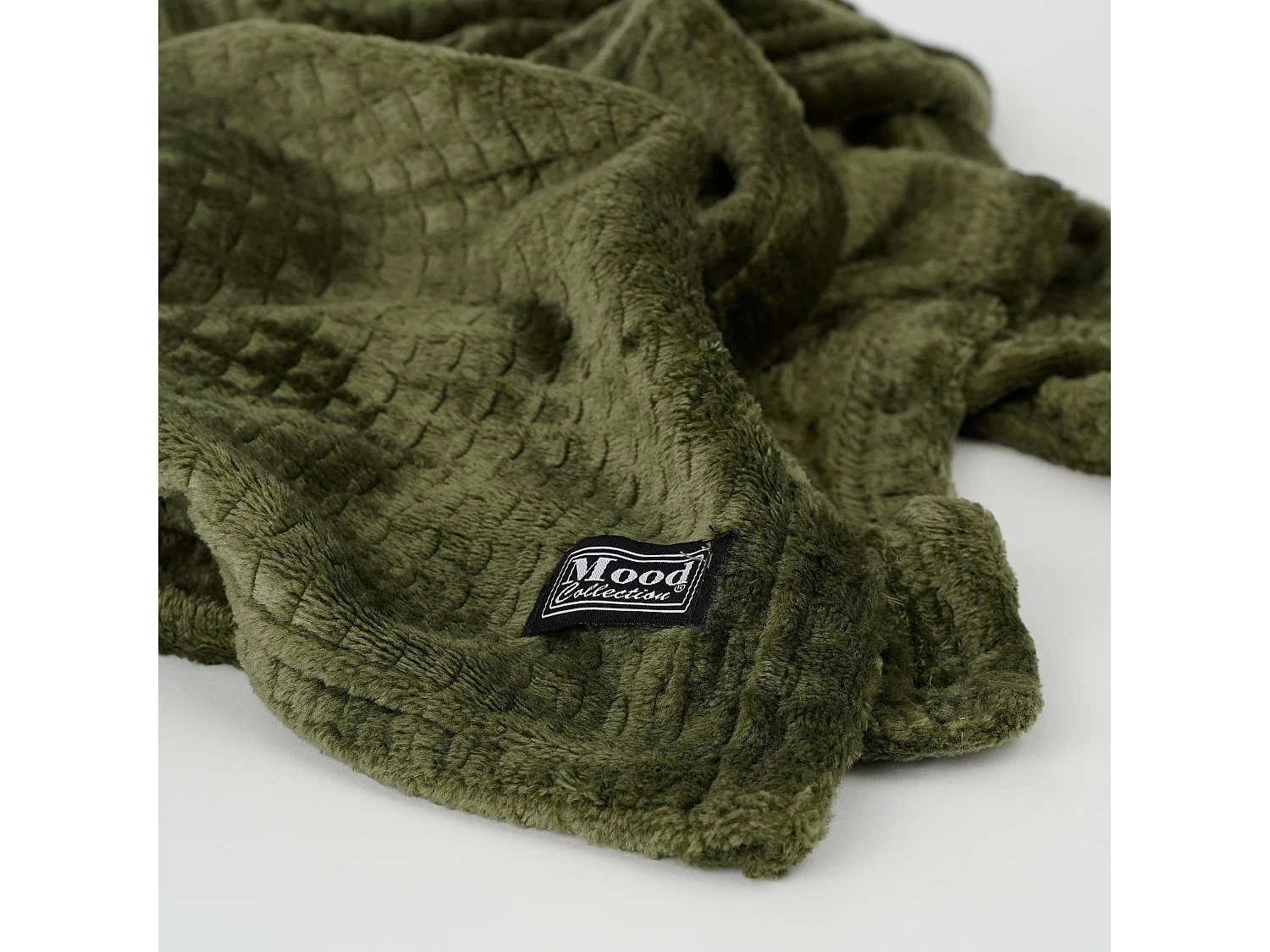 Plaid en polyester - 180 x 130 - Vert foncé - JOANNE