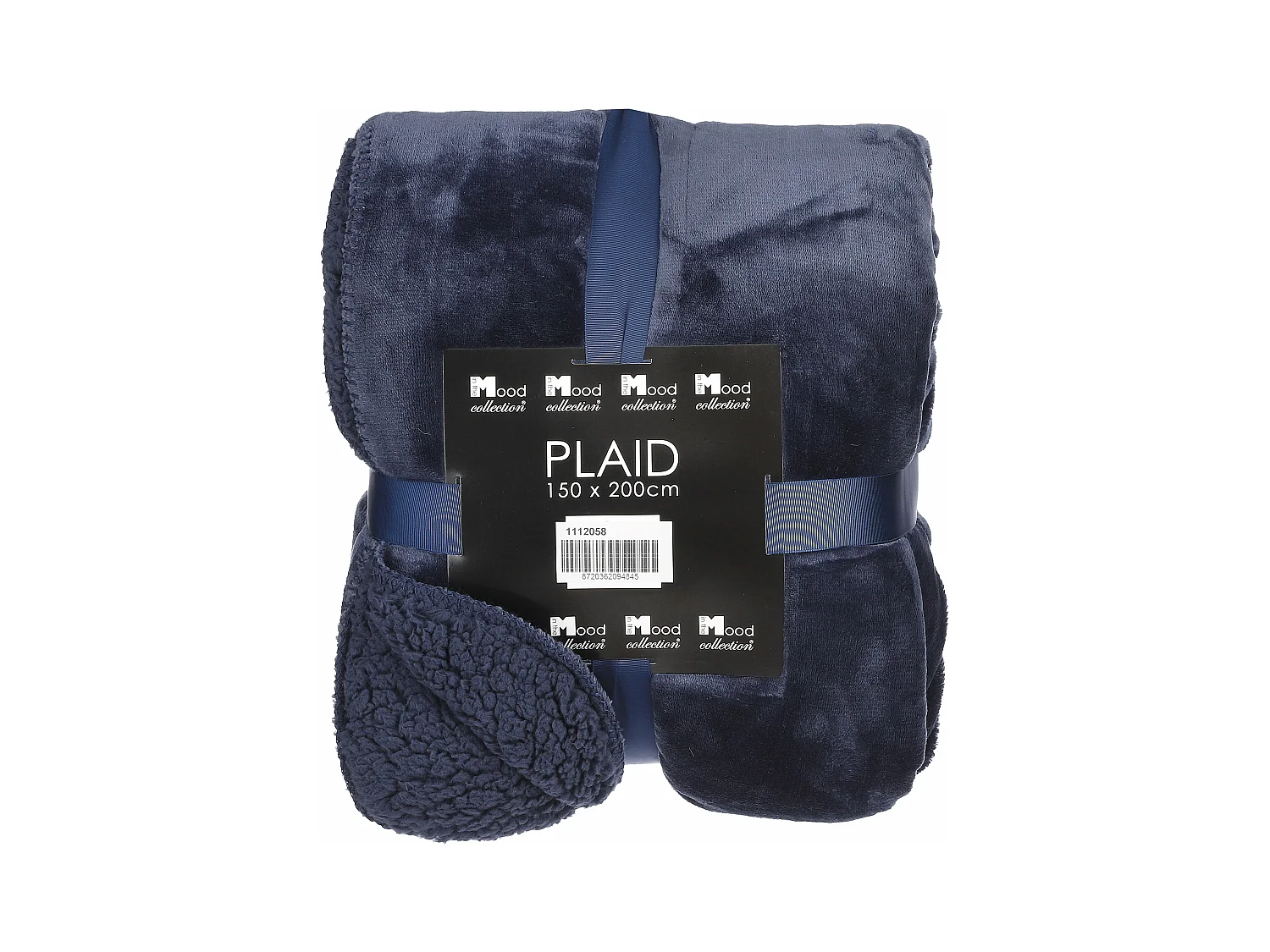 Plaid van polyester - 200 x 150 - Donkerblauw - MARDY