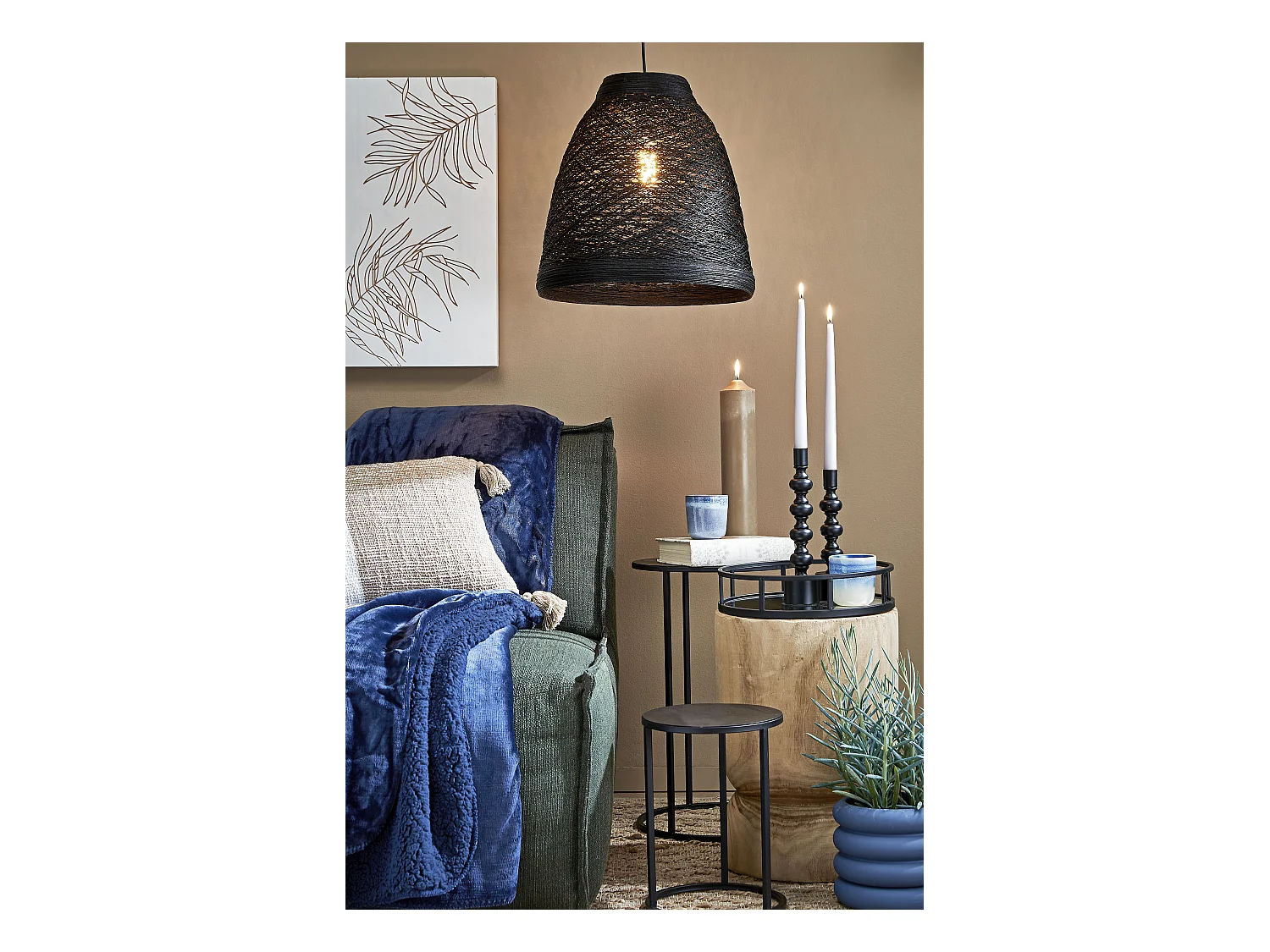 Coperta in  - 200 x 150 - Blu scuro - MARDY