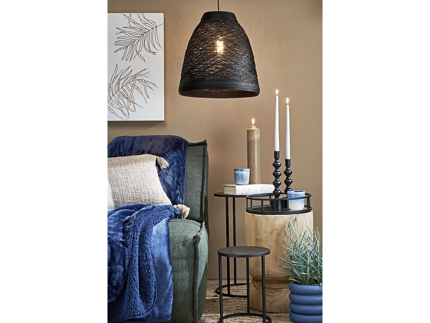 Coperta in  - 200 x 150 - Blu scuro - MARDY