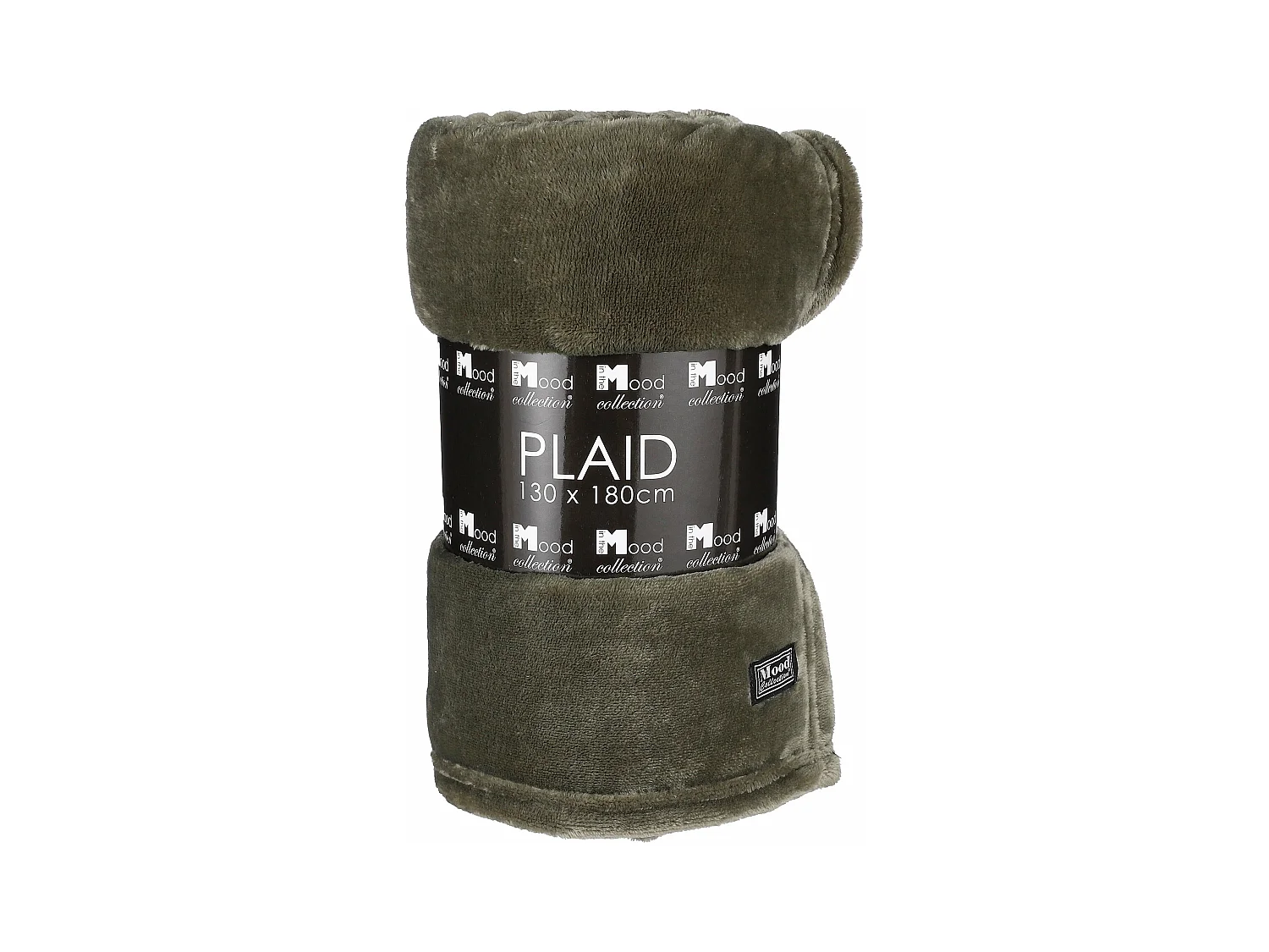 Plaid  en polyester - 180 x 130 - Vert foncé - FAMKE