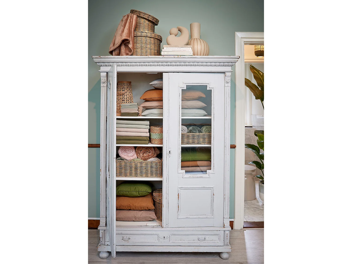 Plaid  en polyester - 180 x 130 - Vert foncé - FAMKE