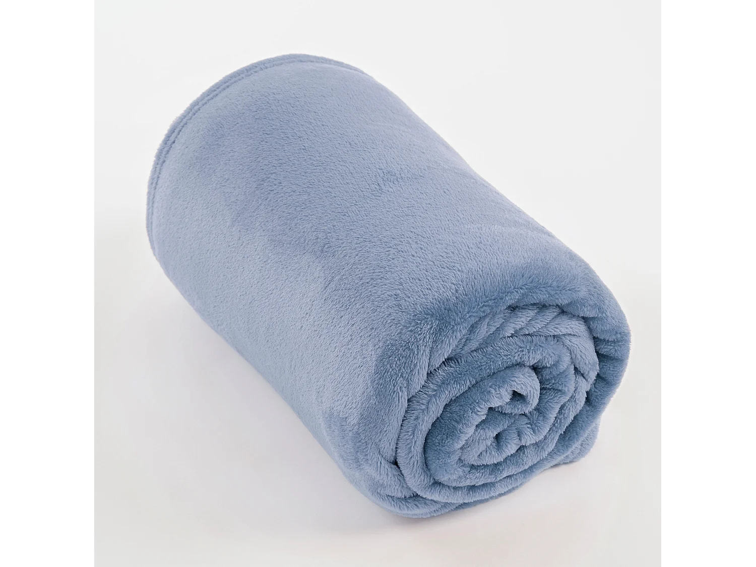 Plaid van polyester - 180 x 130 - Lichtblauw - FAMKE