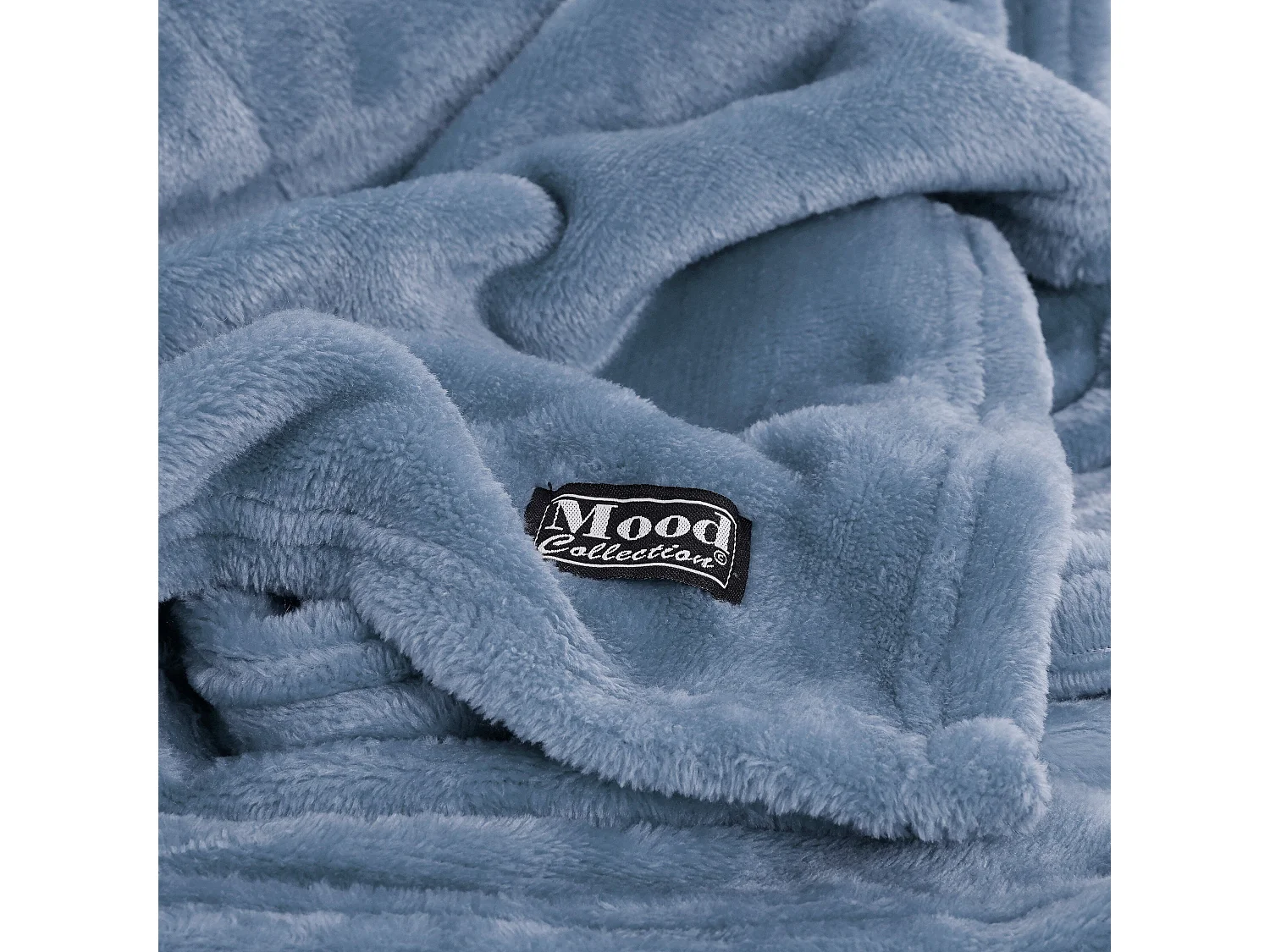 Plaid van polyester - 180 x 130 - Lichtblauw - FAMKE