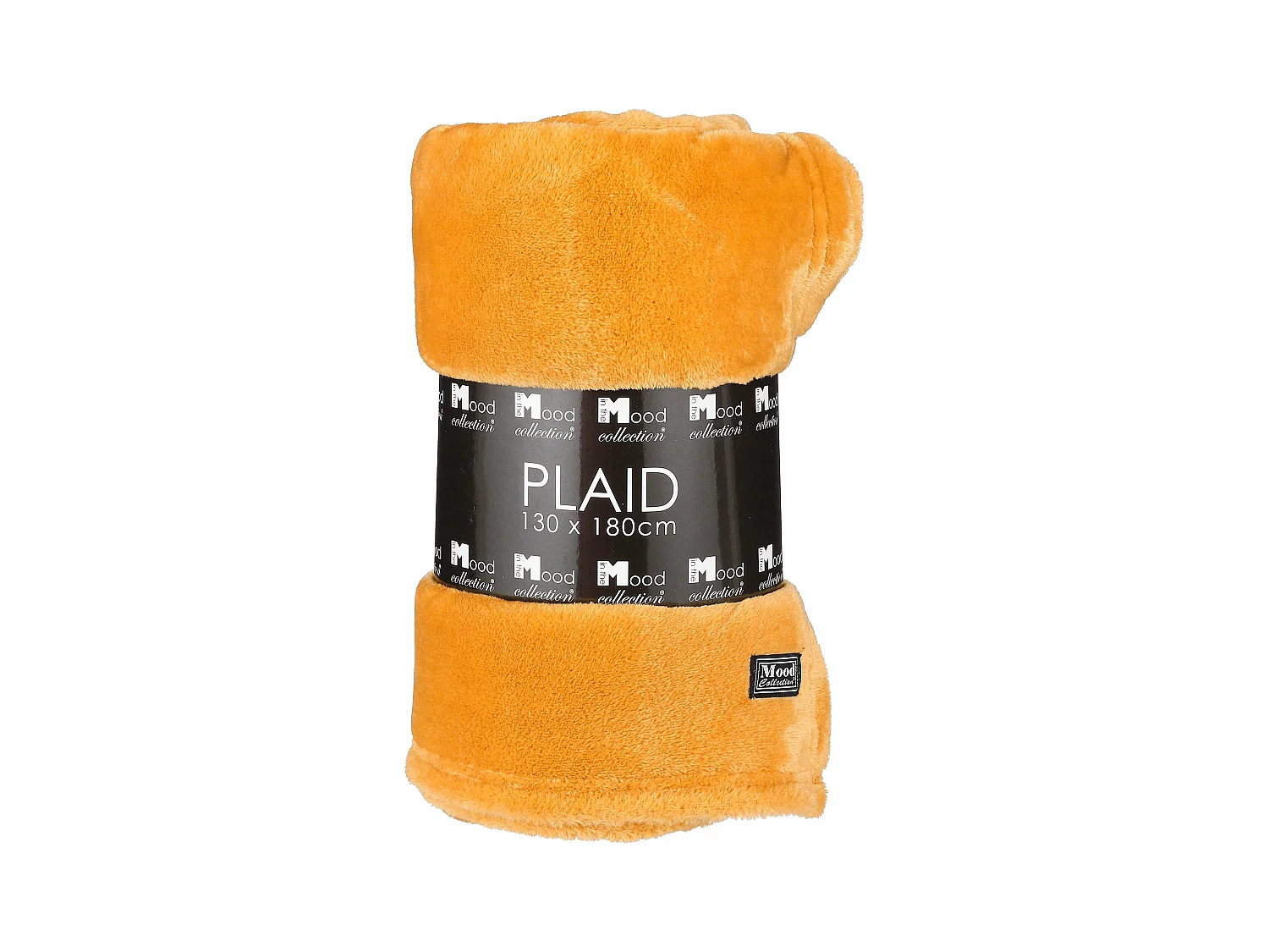 Plaid  en polyester - 180 x 130 - Jaune - FAMKE